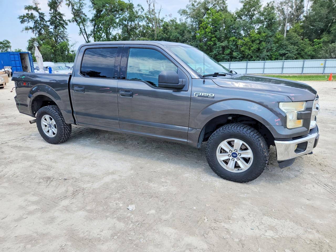 2015 Ford F150 Supercrew Gray vin: 1FTEW1EF4FFB98417