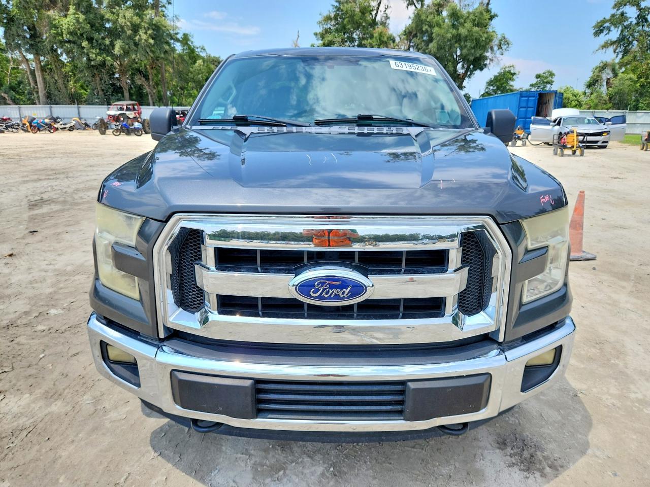 2015 Ford F150 Supercrew Gray vin: 1FTEW1EF4FFB98417