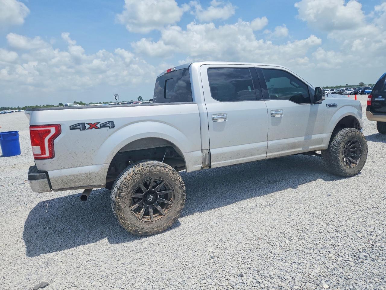 2015 Ford F150 Supercrew Silver vin: 1FTEW1EF4FFC46658