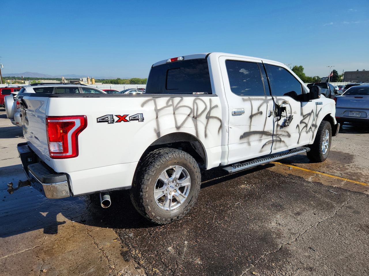 2015 Ford F150 Supercrew White vin: 1FTEW1EF4FKD66757