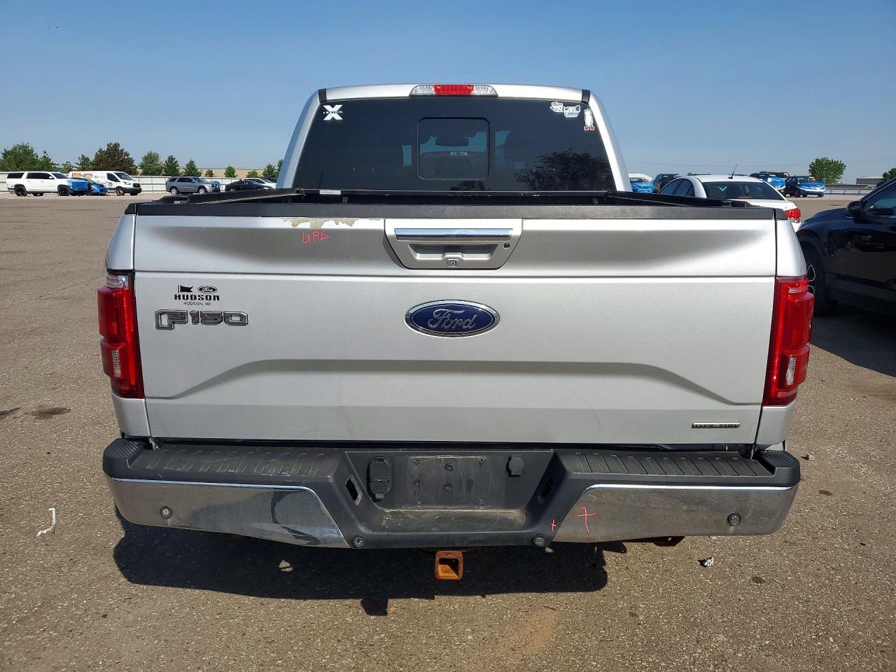 2015 Ford F150 Supercrew Silver vin: 1FTEW1EF4FKD97345