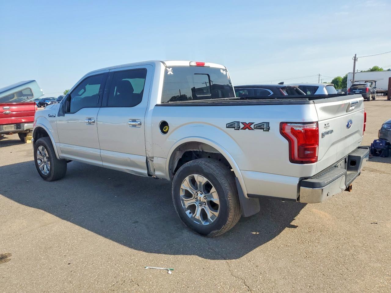 2015 Ford F150 Supercrew Silver vin: 1FTEW1EF4FKD97345