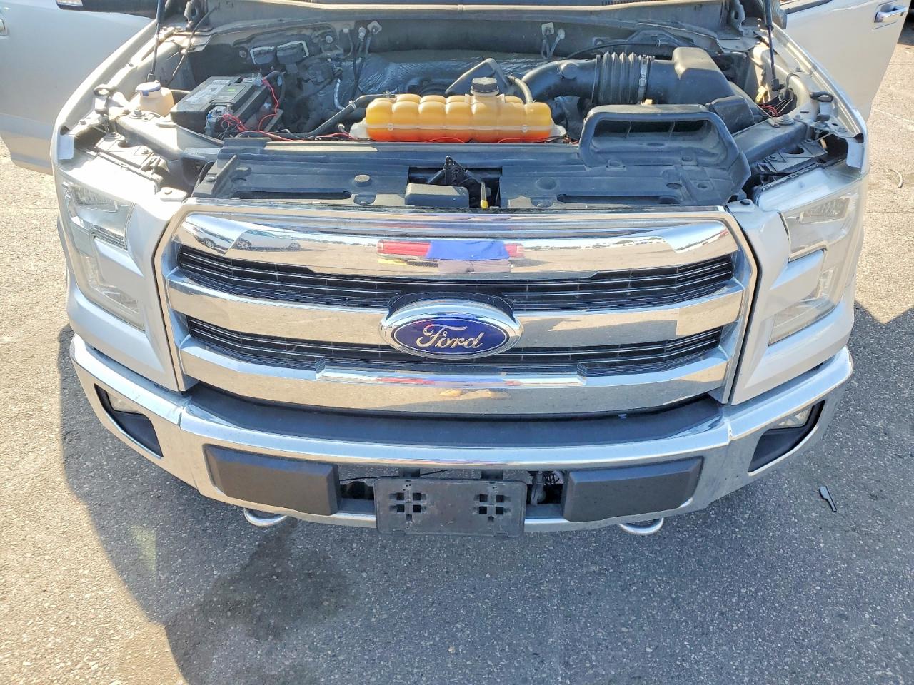 2015 Ford F150 Supercrew Silver vin: 1FTEW1EF4FKD97345