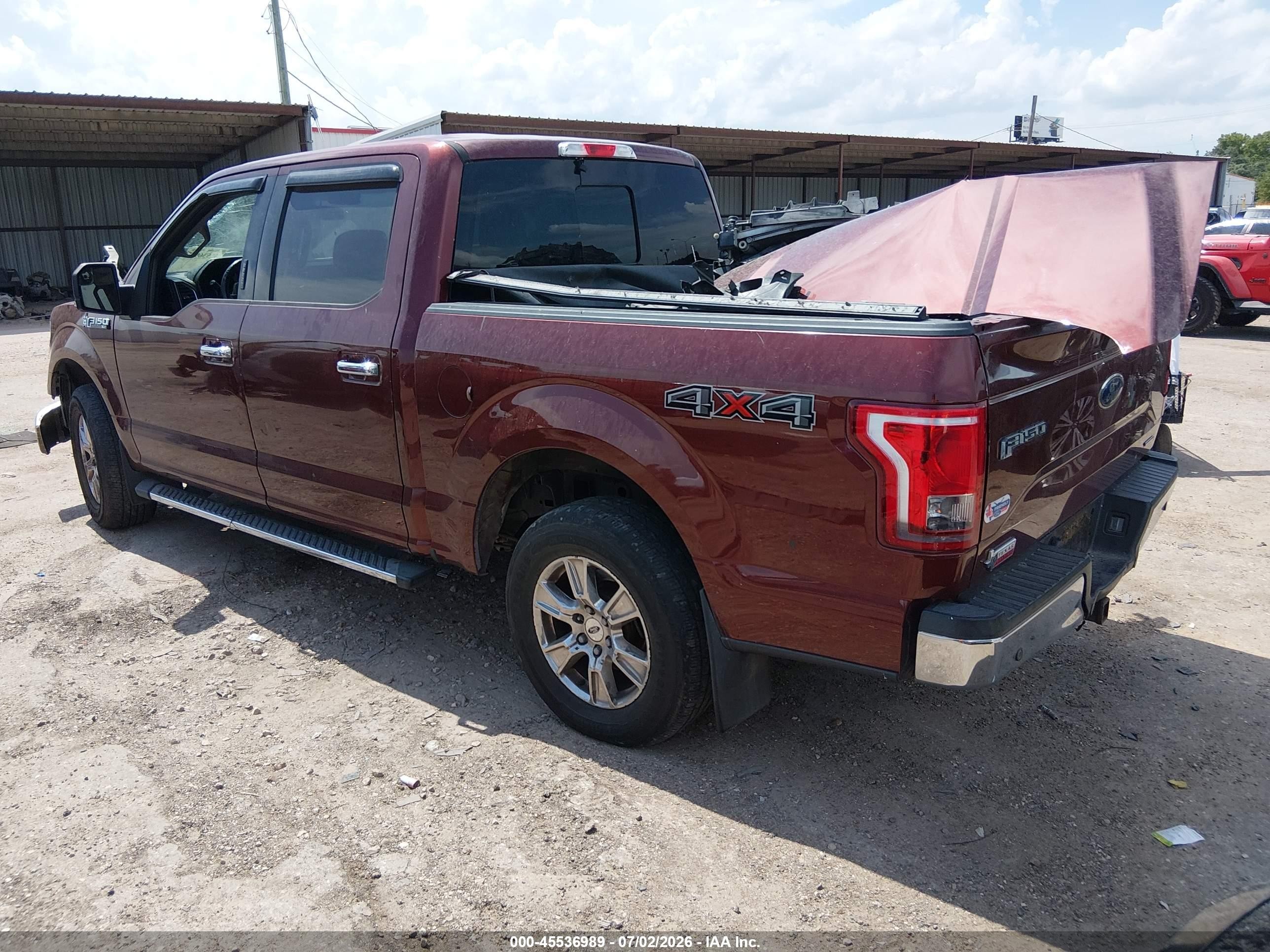 2015 Ford F-150 King Ranch/lariat/platinum/xl/xlt Burgundy vin: 1FTEW1EF4FKE70665