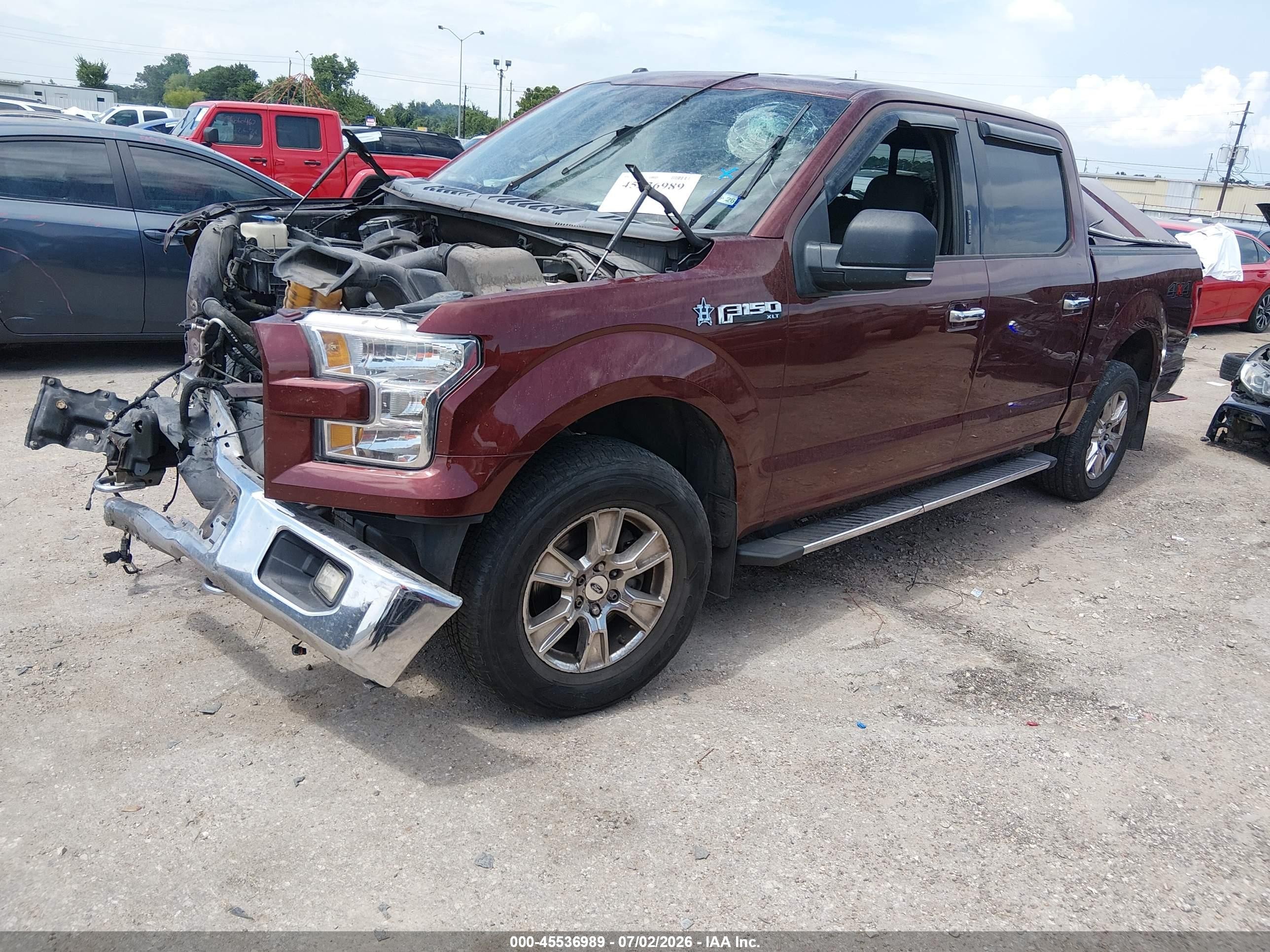 2015 Ford F-150 King Ranch/lariat/platinum/xl/xlt Burgundy vin: 1FTEW1EF4FKE70665