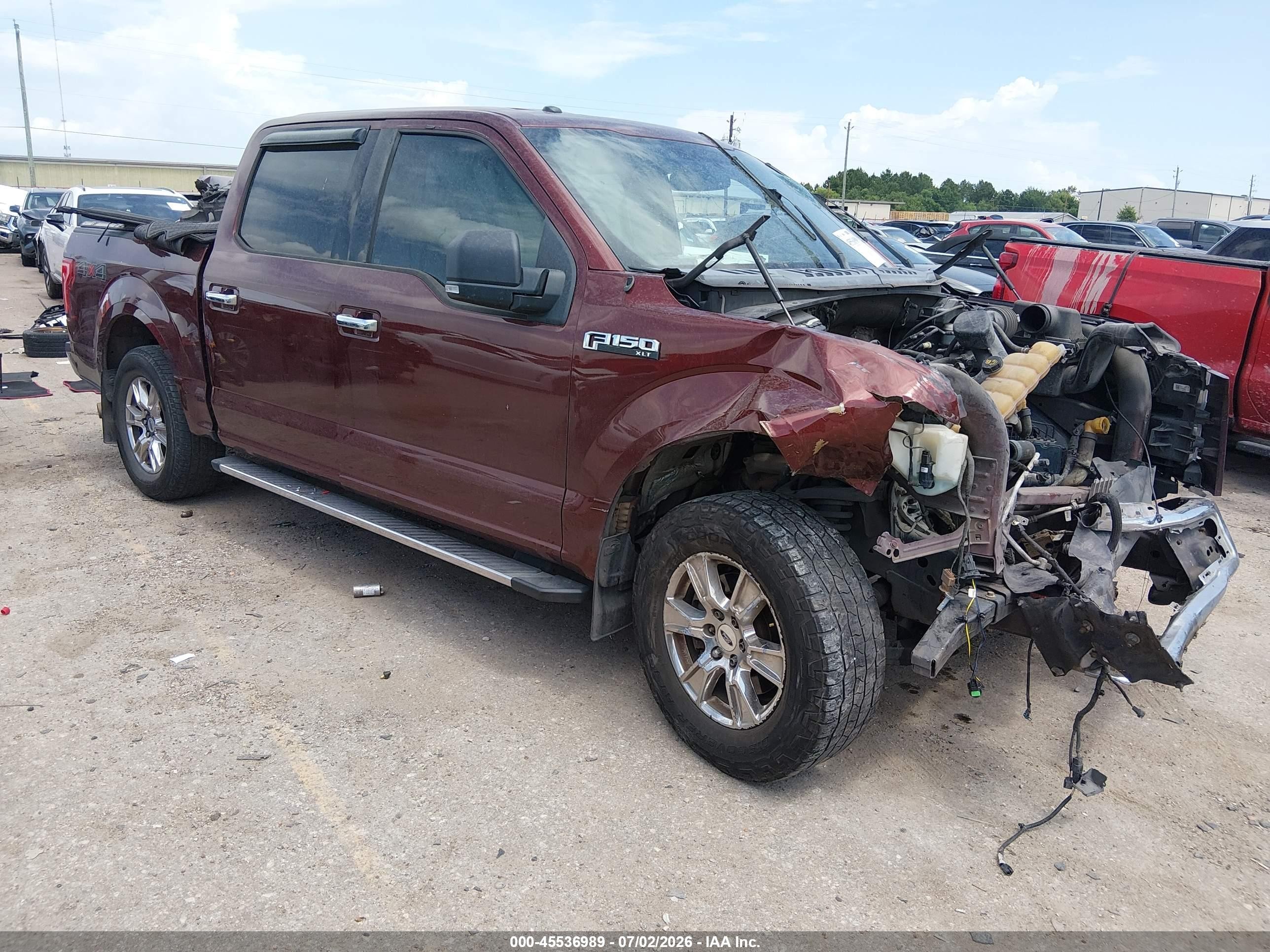 2015 Ford F-150 King Ranch/lariat/platinum/xl/xlt Burgundy vin: 1FTEW1EF4FKE70665