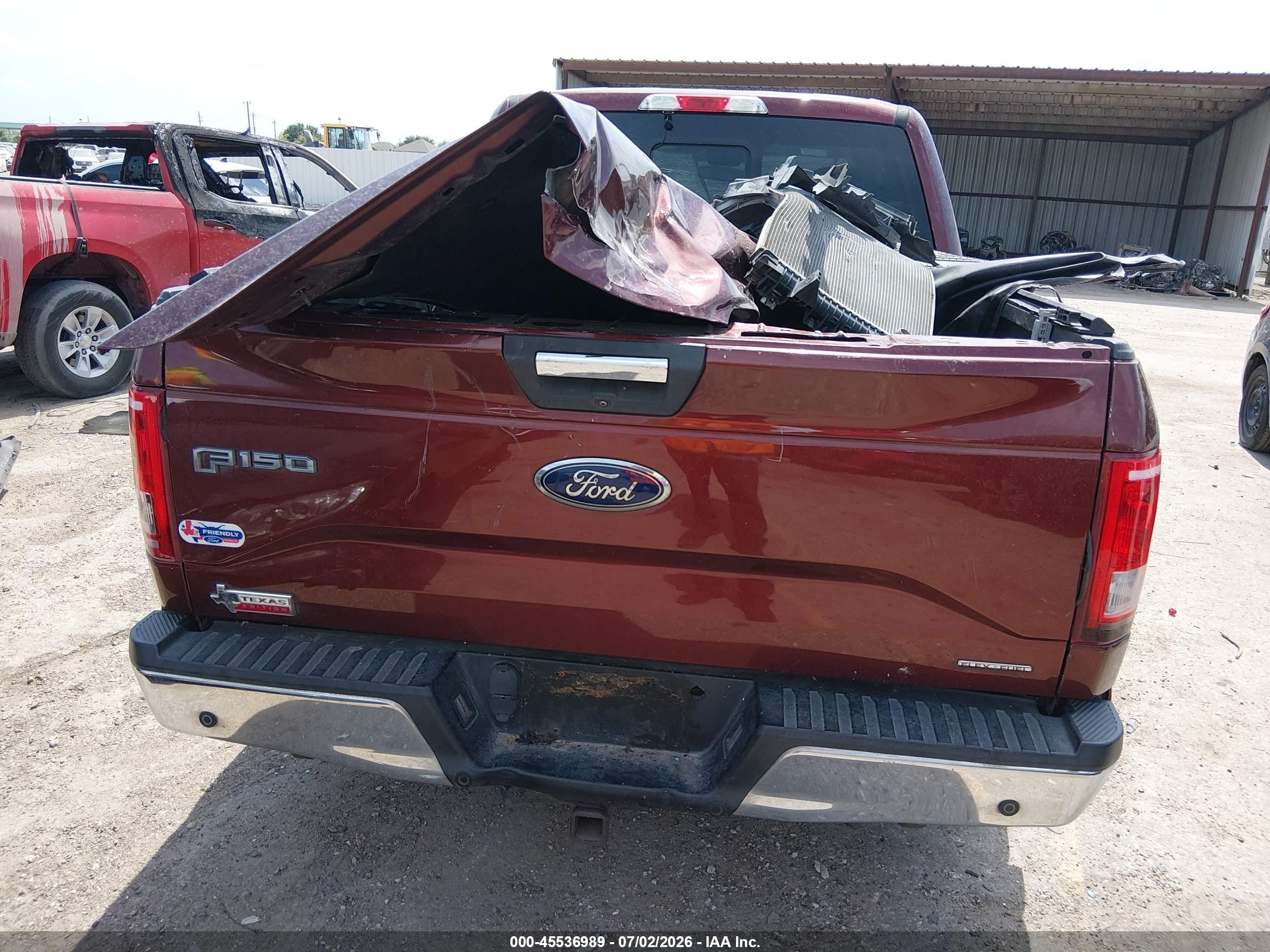 2015 Ford F-150 King Ranch/lariat/platinum/xl/xlt Burgundy vin: 1FTEW1EF4FKE70665