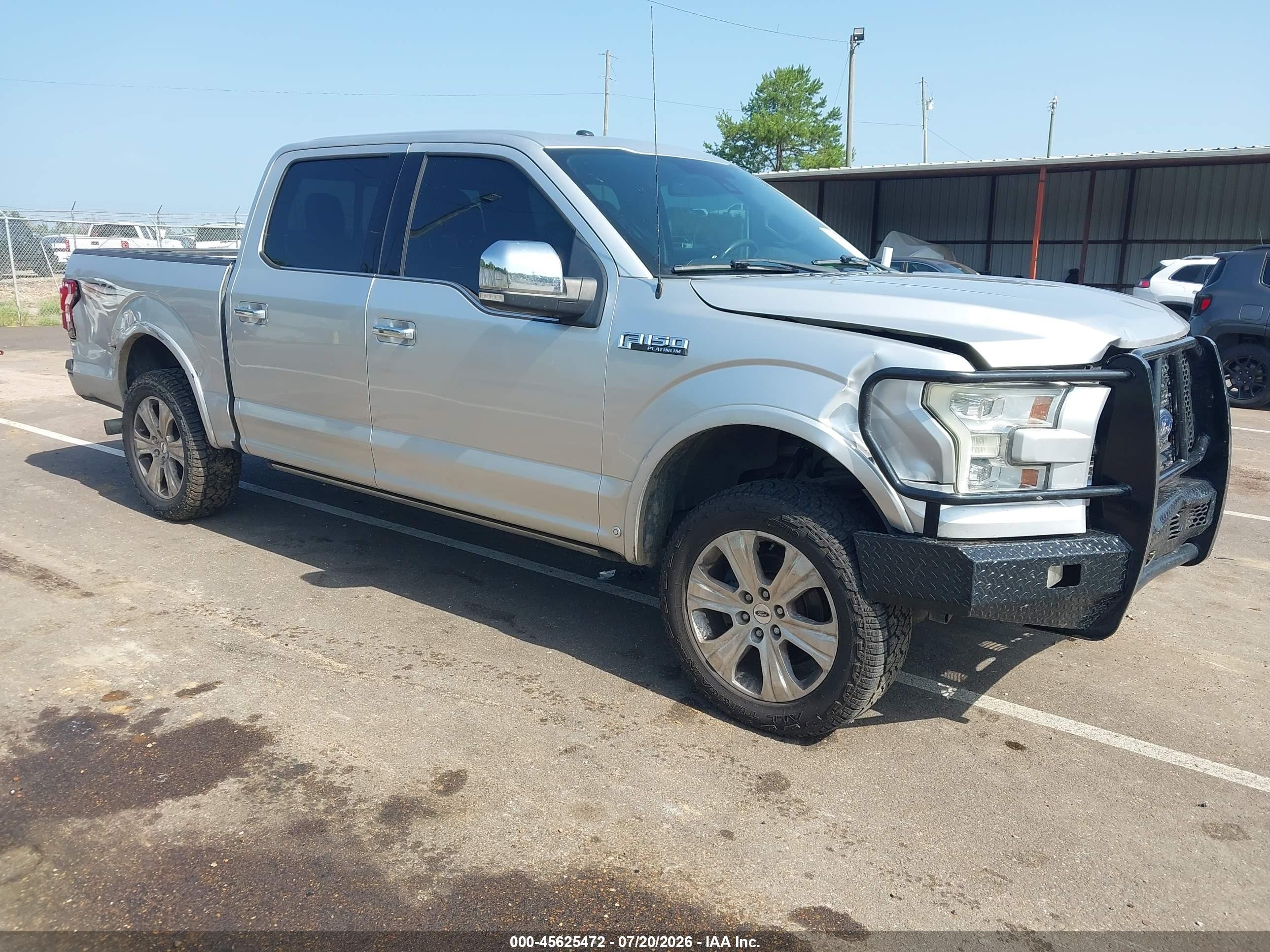 2015 Ford F-150 Platinum Silver vin: 1FTEW1EF5FFC19520