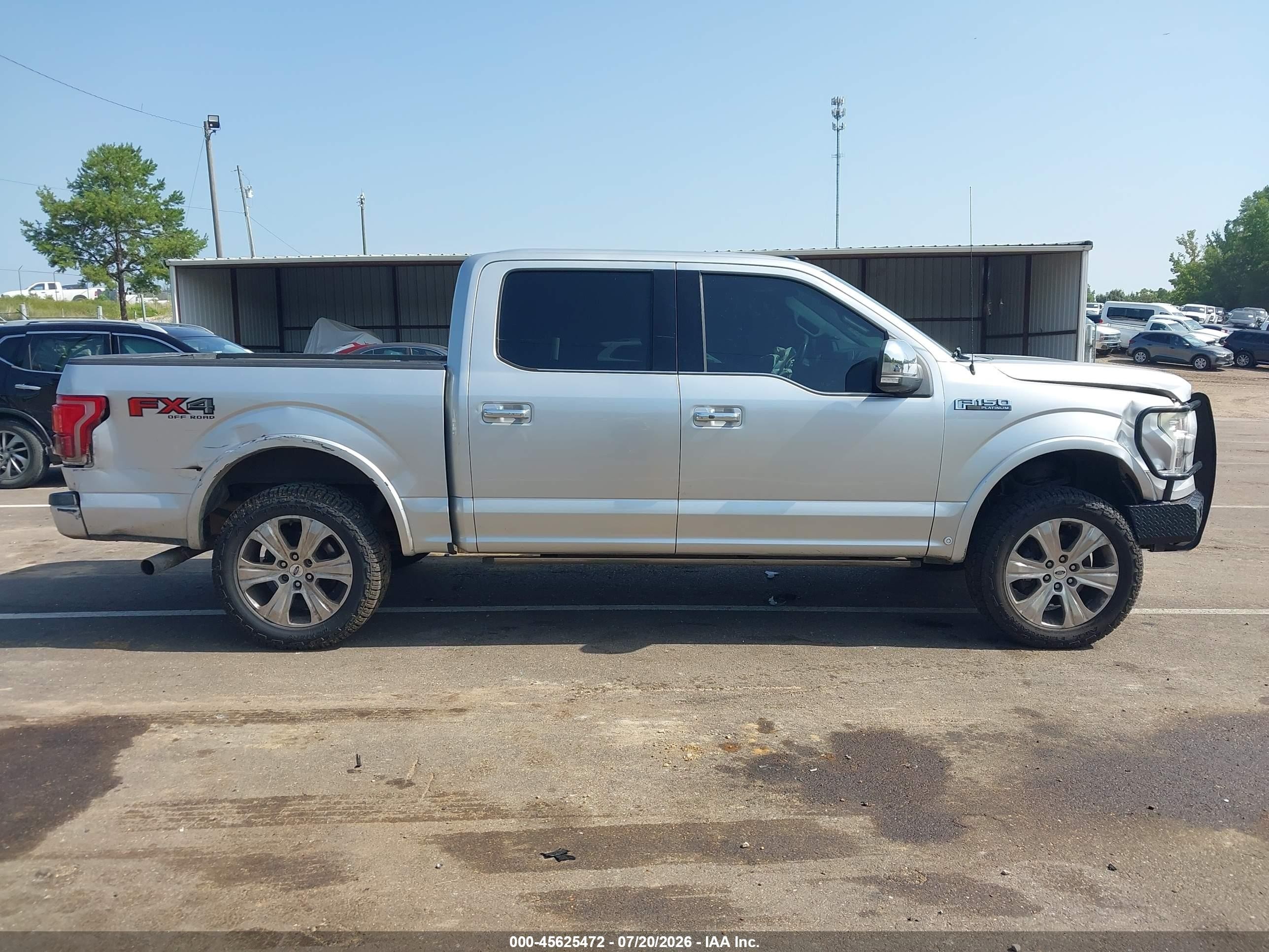 2015 Ford F-150 Platinum Silver vin: 1FTEW1EF5FFC19520