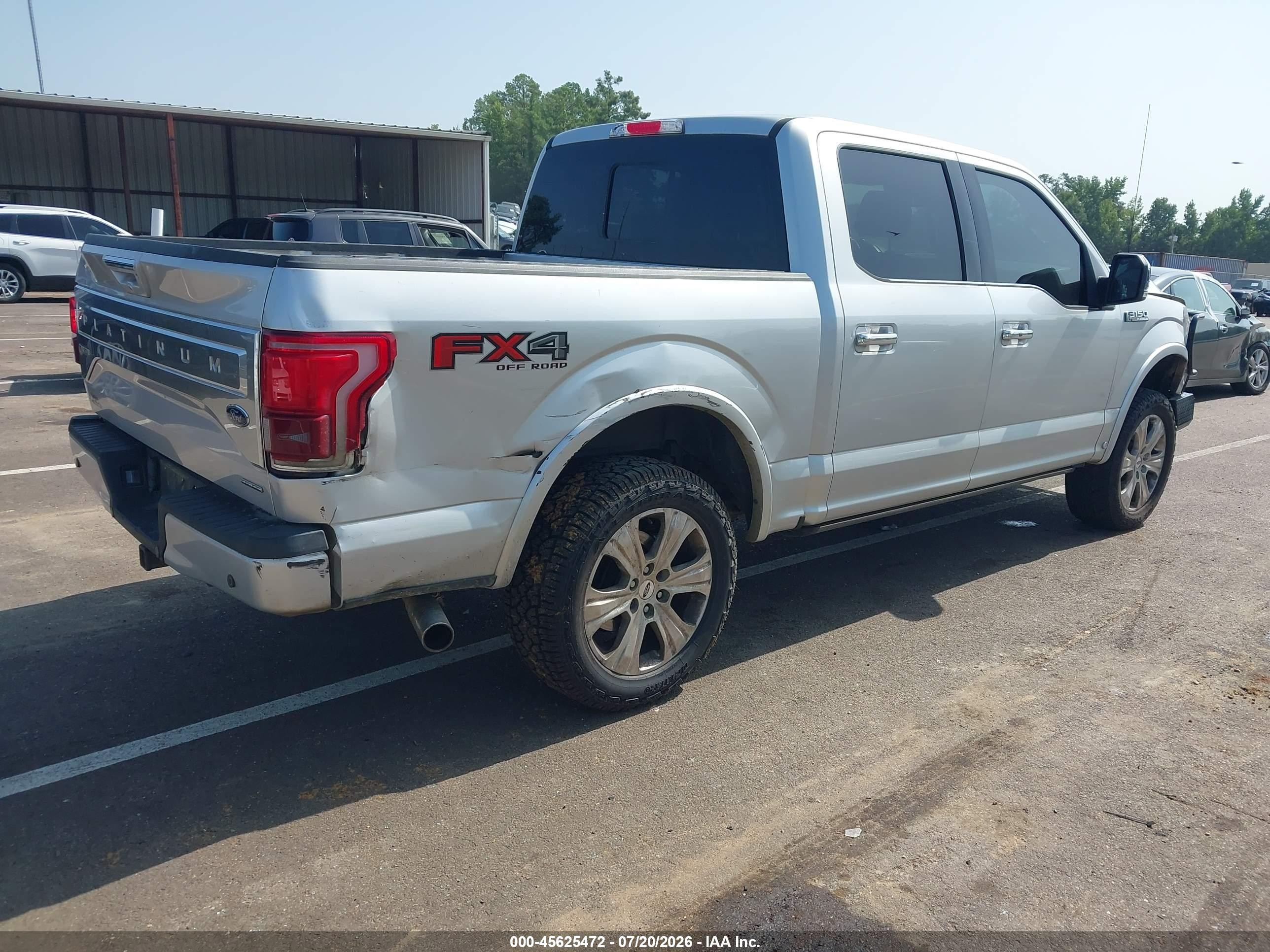 2015 Ford F-150 Platinum Silver vin: 1FTEW1EF5FFC19520