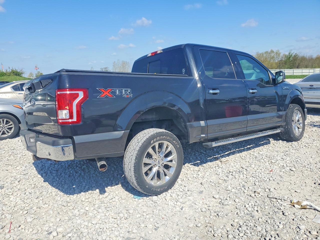 2015 Ford F150 Supercrew Black vin: 1FTEW1EF5FFC80642