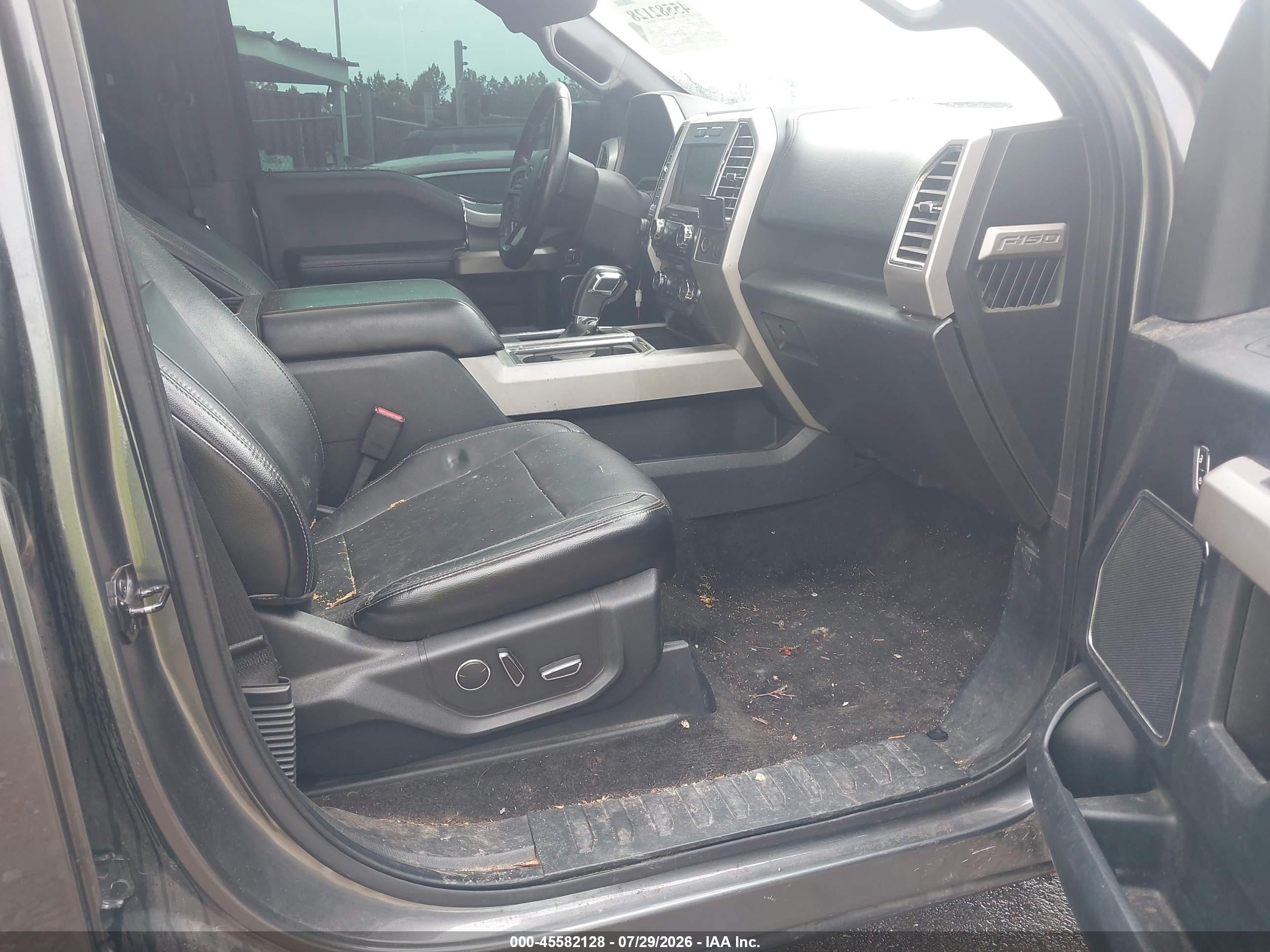 2015 Ford F-150 Lariat Gray vin: 1FTEW1EF5FKD20404