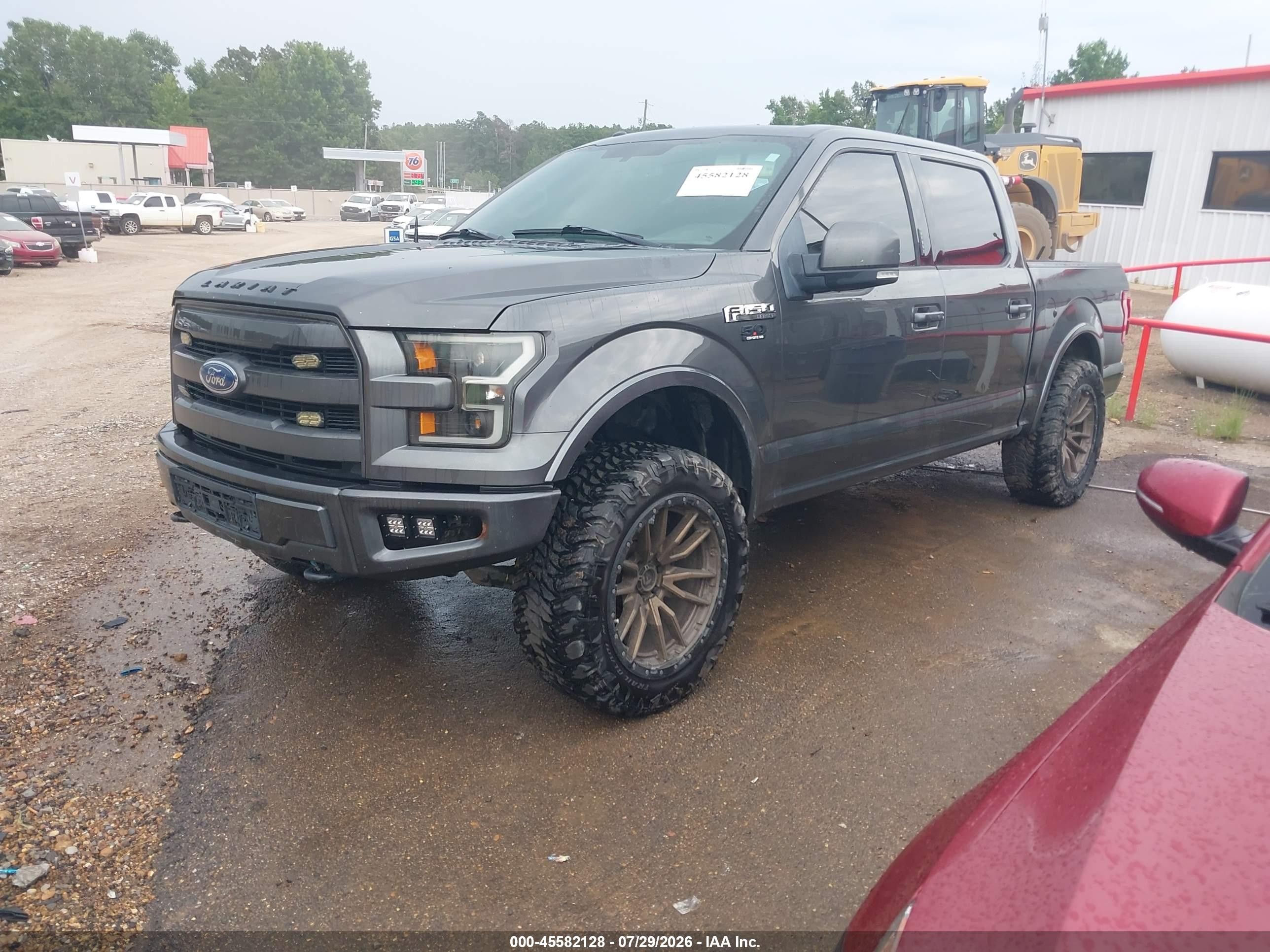 2015 Ford F-150 Lariat Gray vin: 1FTEW1EF5FKD20404