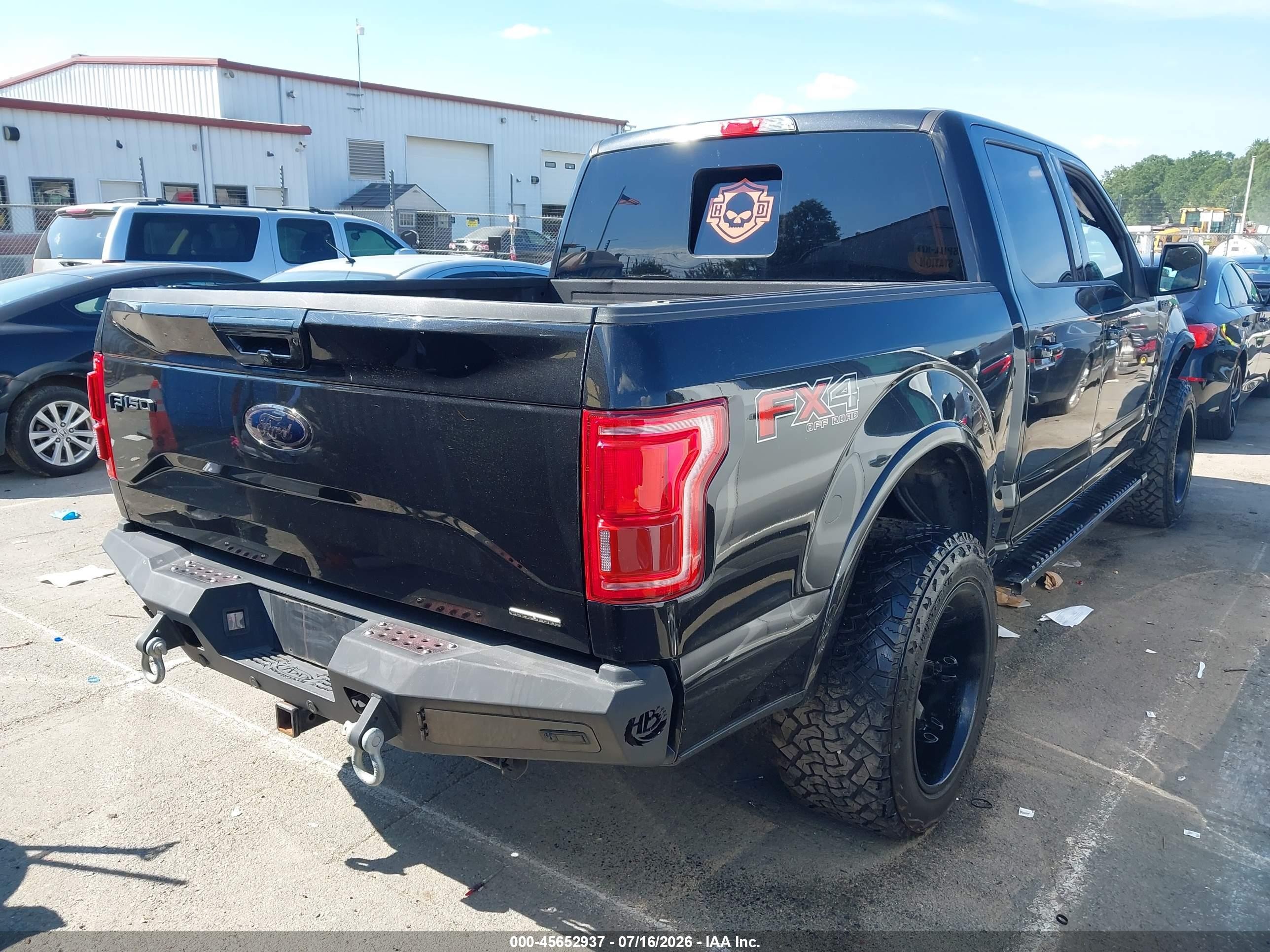 2015 Ford F-150 Lariat Черный vin: 1FTEW1EF5FKD25828