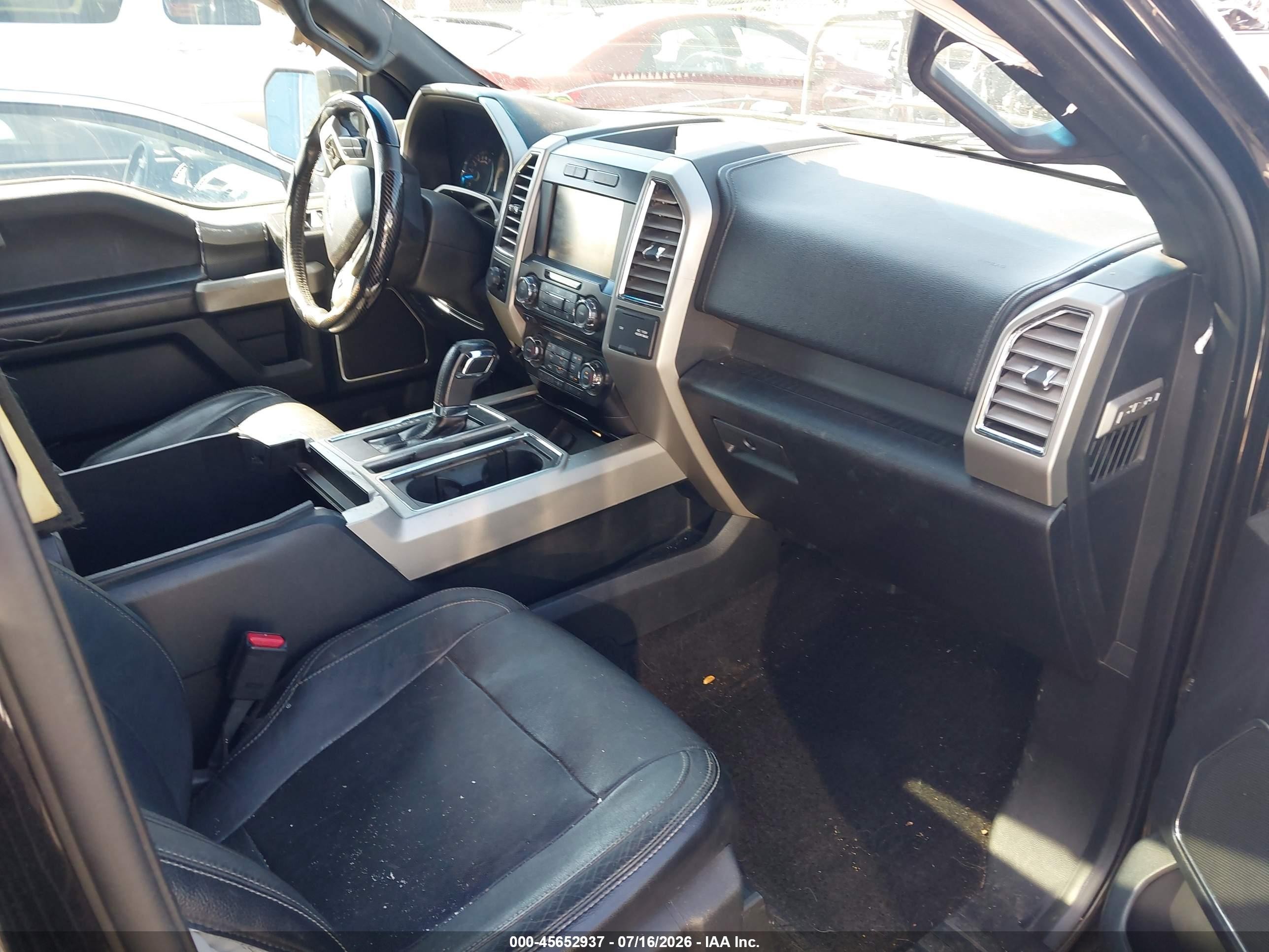 2015 Ford F-150 Lariat Черный vin: 1FTEW1EF5FKD25828