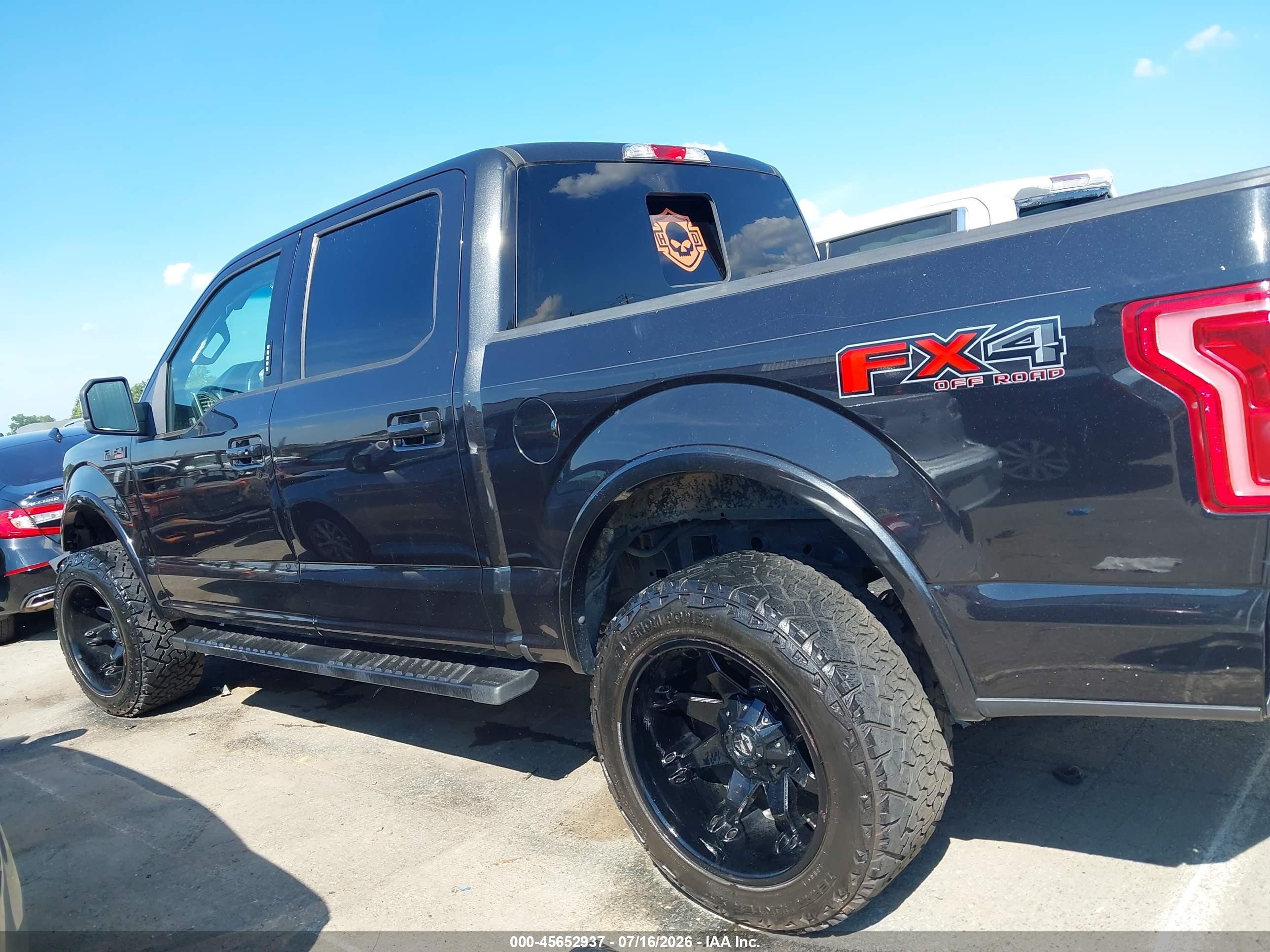 2015 Ford F-150 Lariat Черный vin: 1FTEW1EF5FKD25828