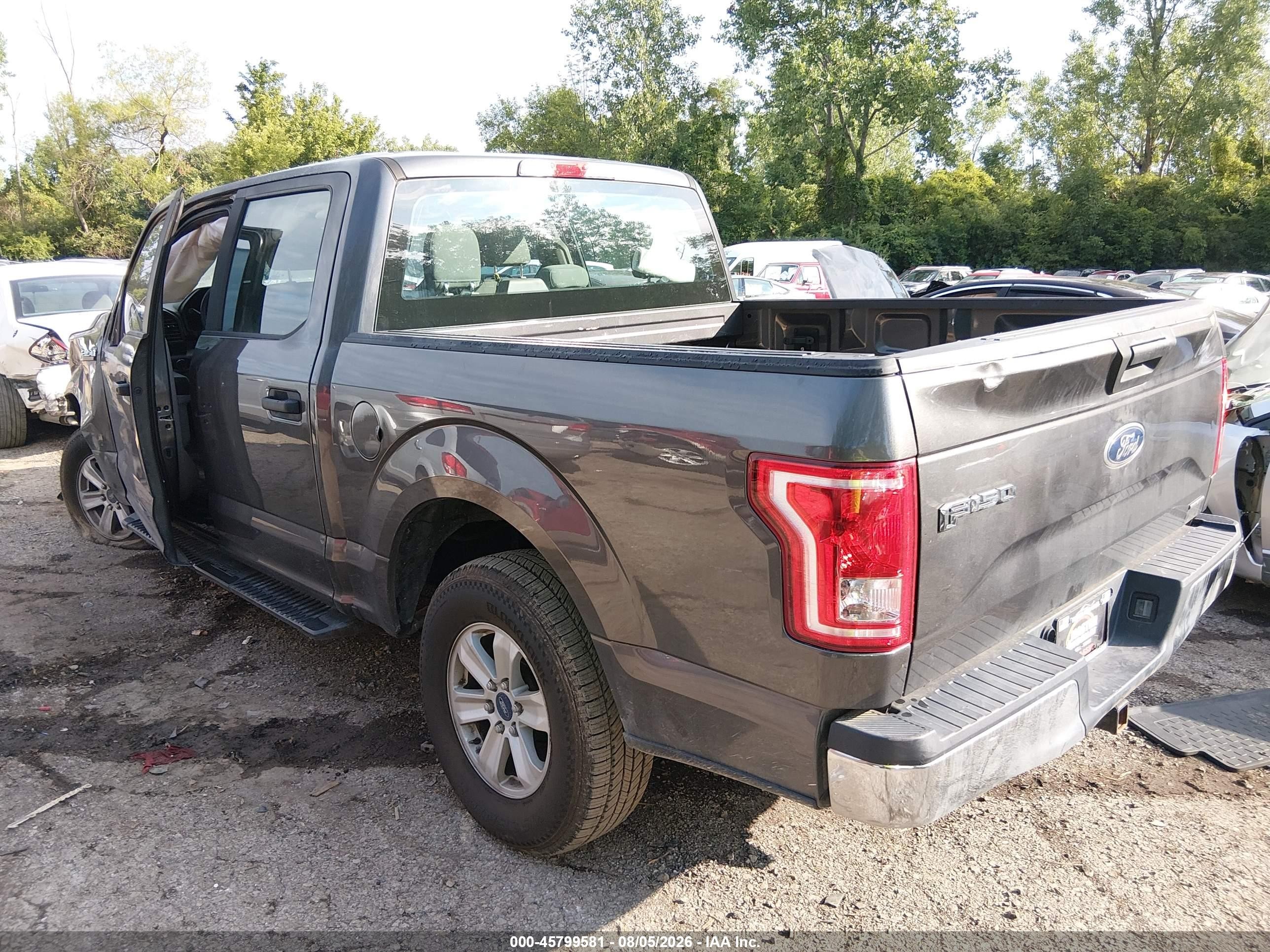 2015 Ford F-150 Xl Gray vin: 1FTEW1EF5FKD71773