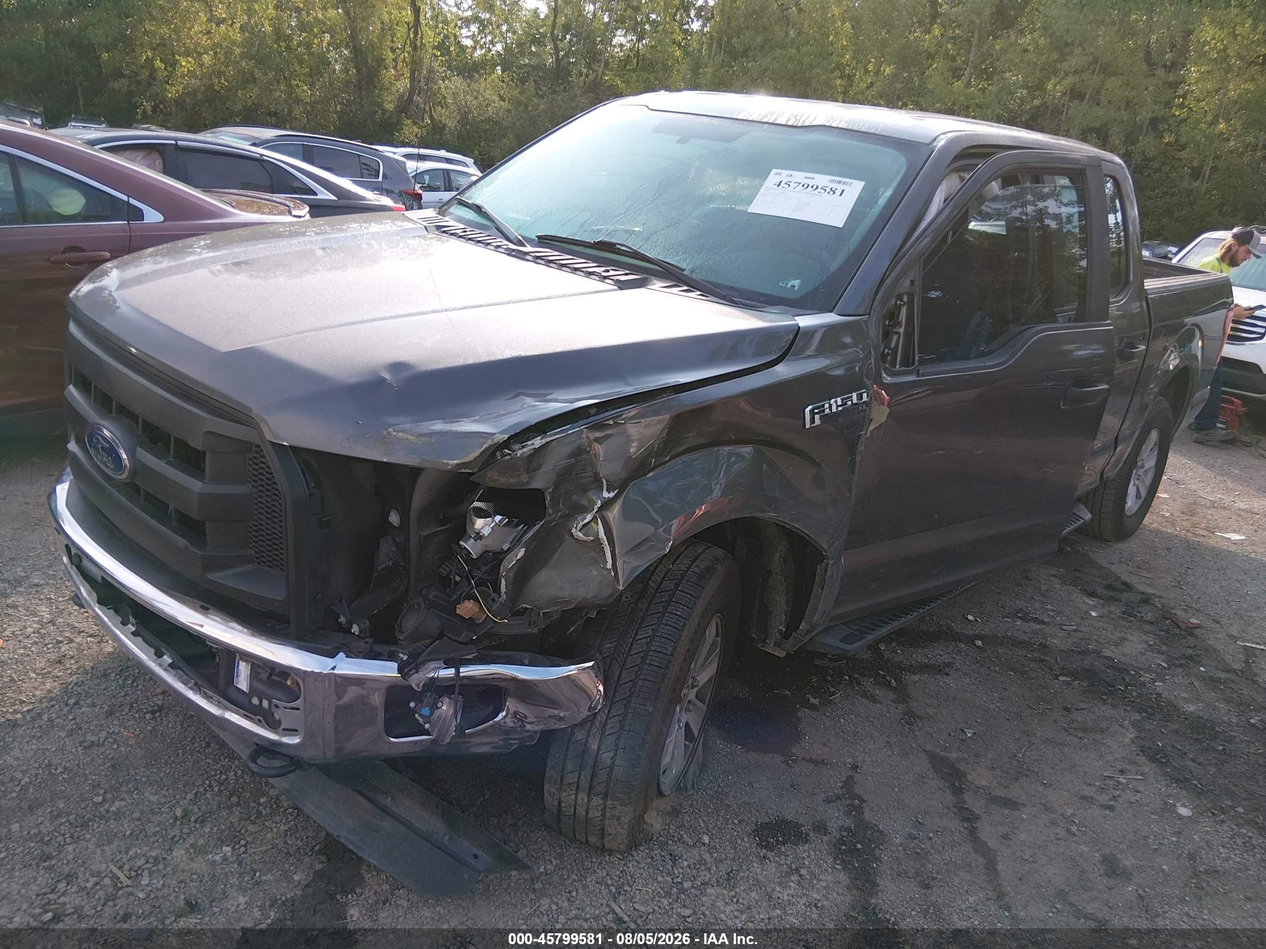 2015 Ford F-150 Xl Gray vin: 1FTEW1EF5FKD71773