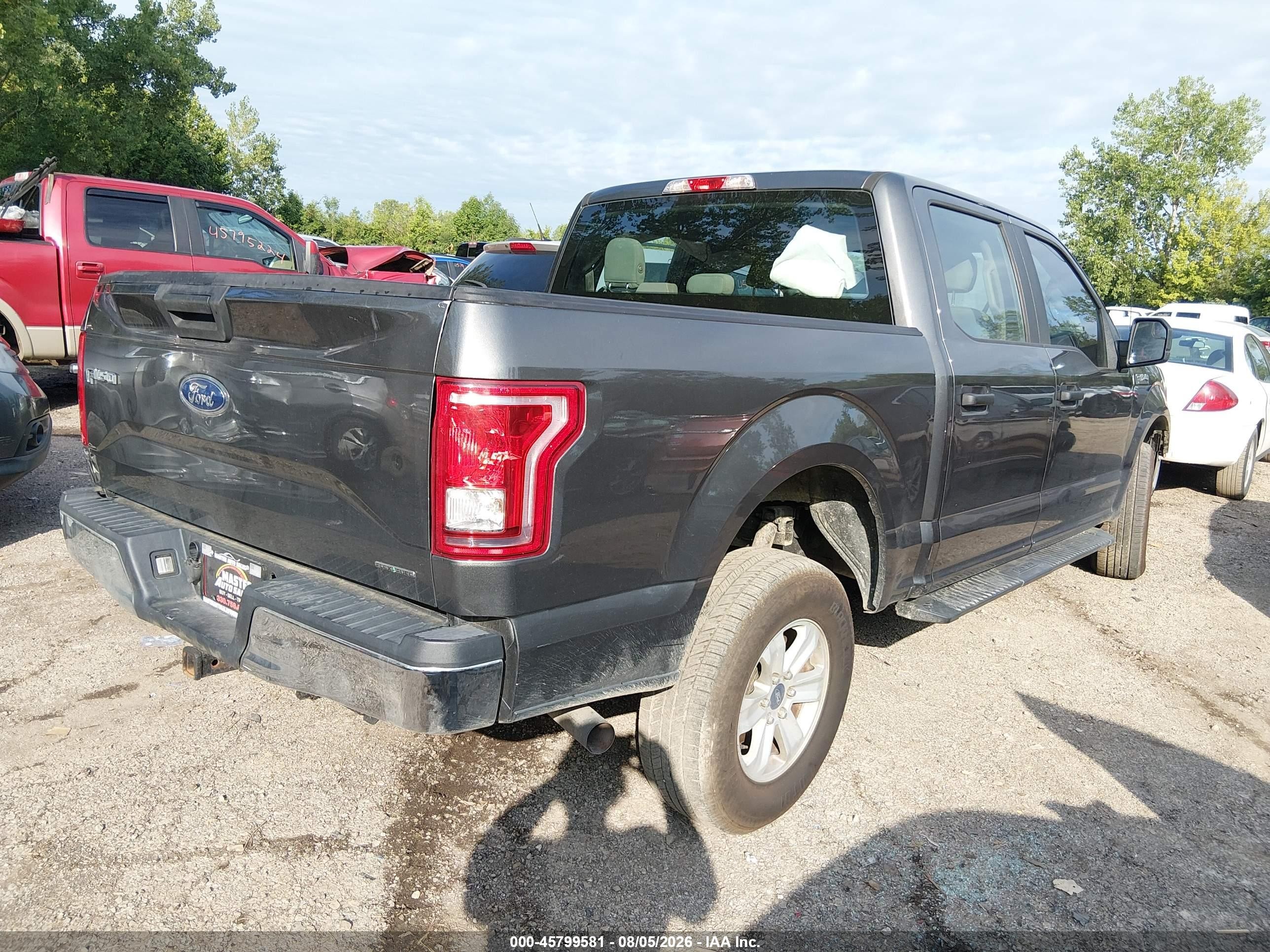 2015 Ford F-150 Xl Gray vin: 1FTEW1EF5FKD71773