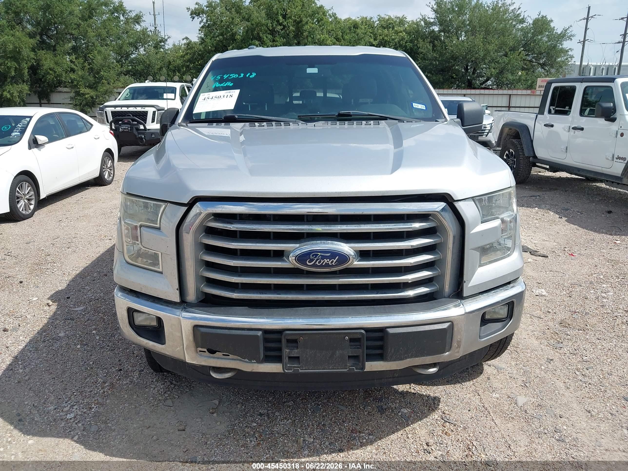 2015 Ford F-150 King Ranch/lariat/platinum/xl/xlt Silver vin: 1FTEW1EF5FKE47007