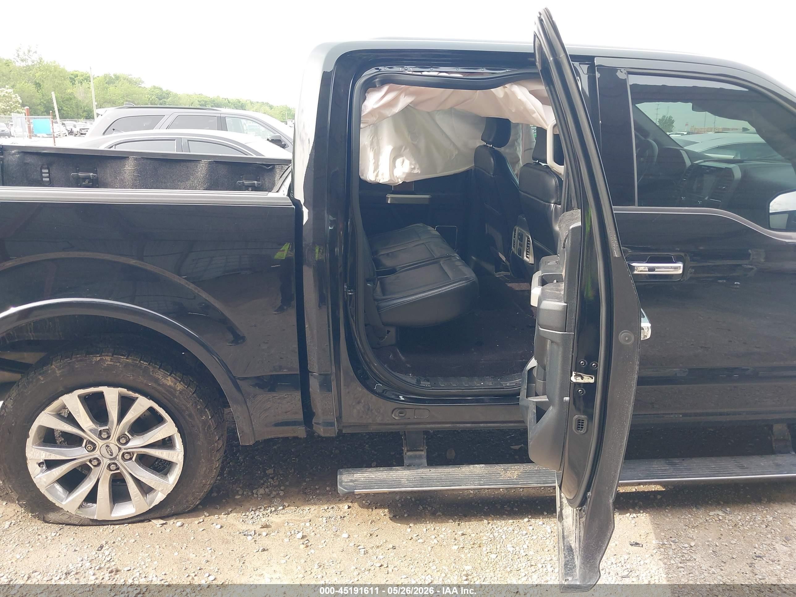 2016 Ford F-150 Lariat Black vin: 1FTEW1EF5GFA03975