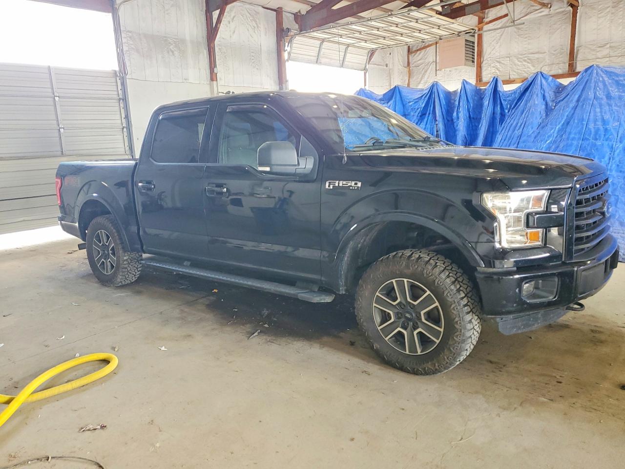2016 Ford F150 Supercrew Black vin: 1FTEW1EF5GFD47614