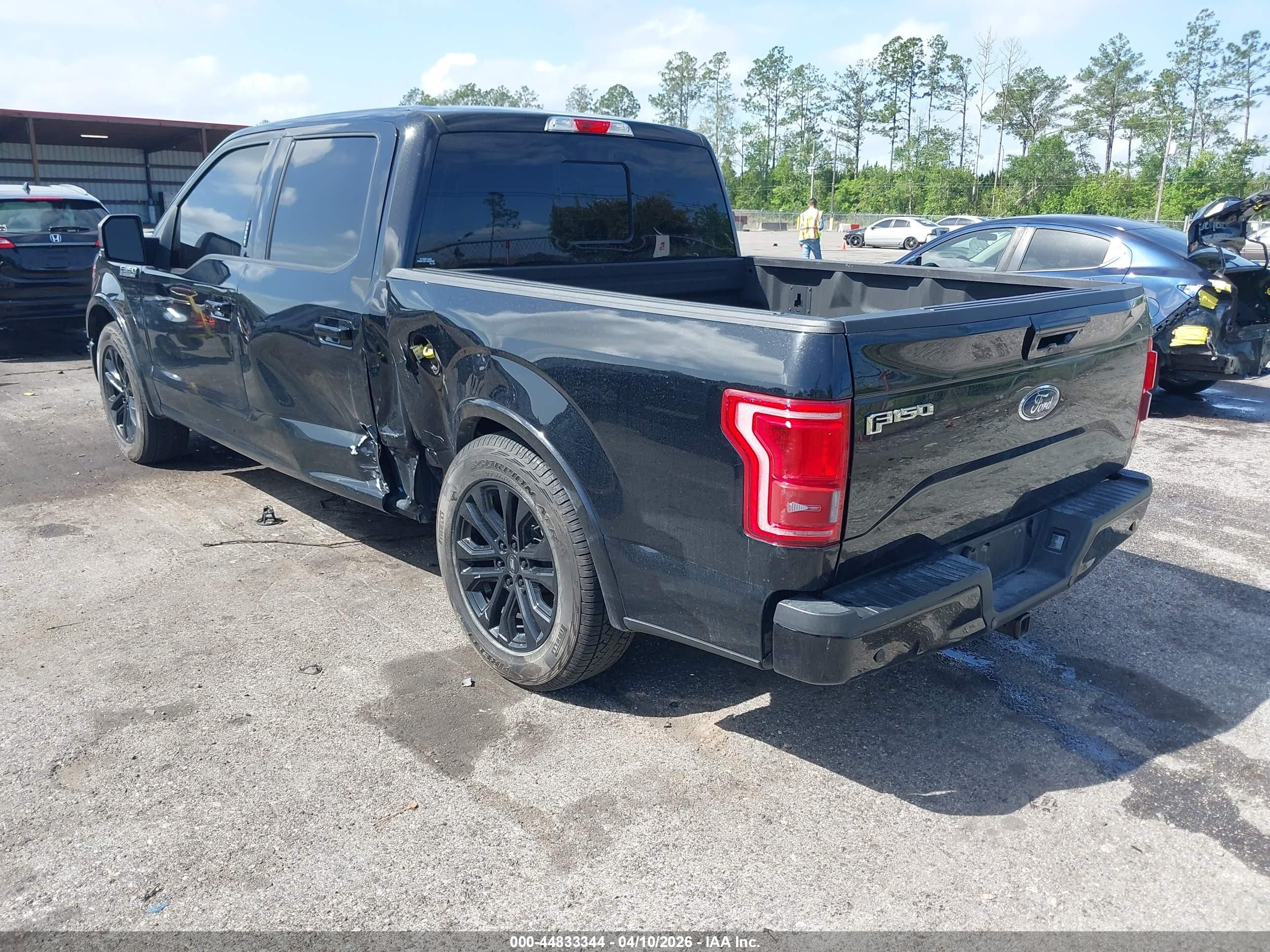 2017 Ford F-150 Lariat Black vin: 1FTEW1EF5HFA28022