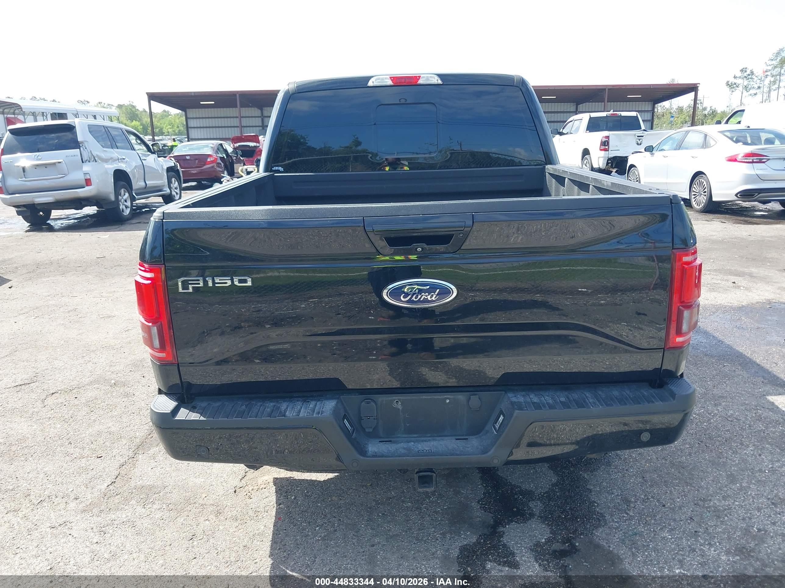 2017 Ford F-150 Lariat Black vin: 1FTEW1EF5HFA28022
