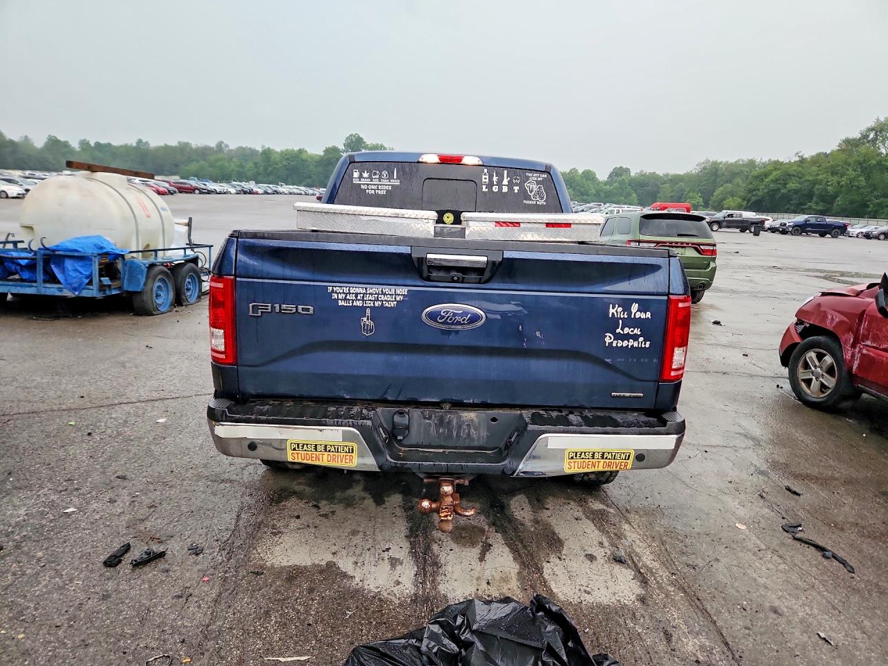 2015 Ford F150 Supercrew Blue vin: 1FTEW1EF6FFC13306