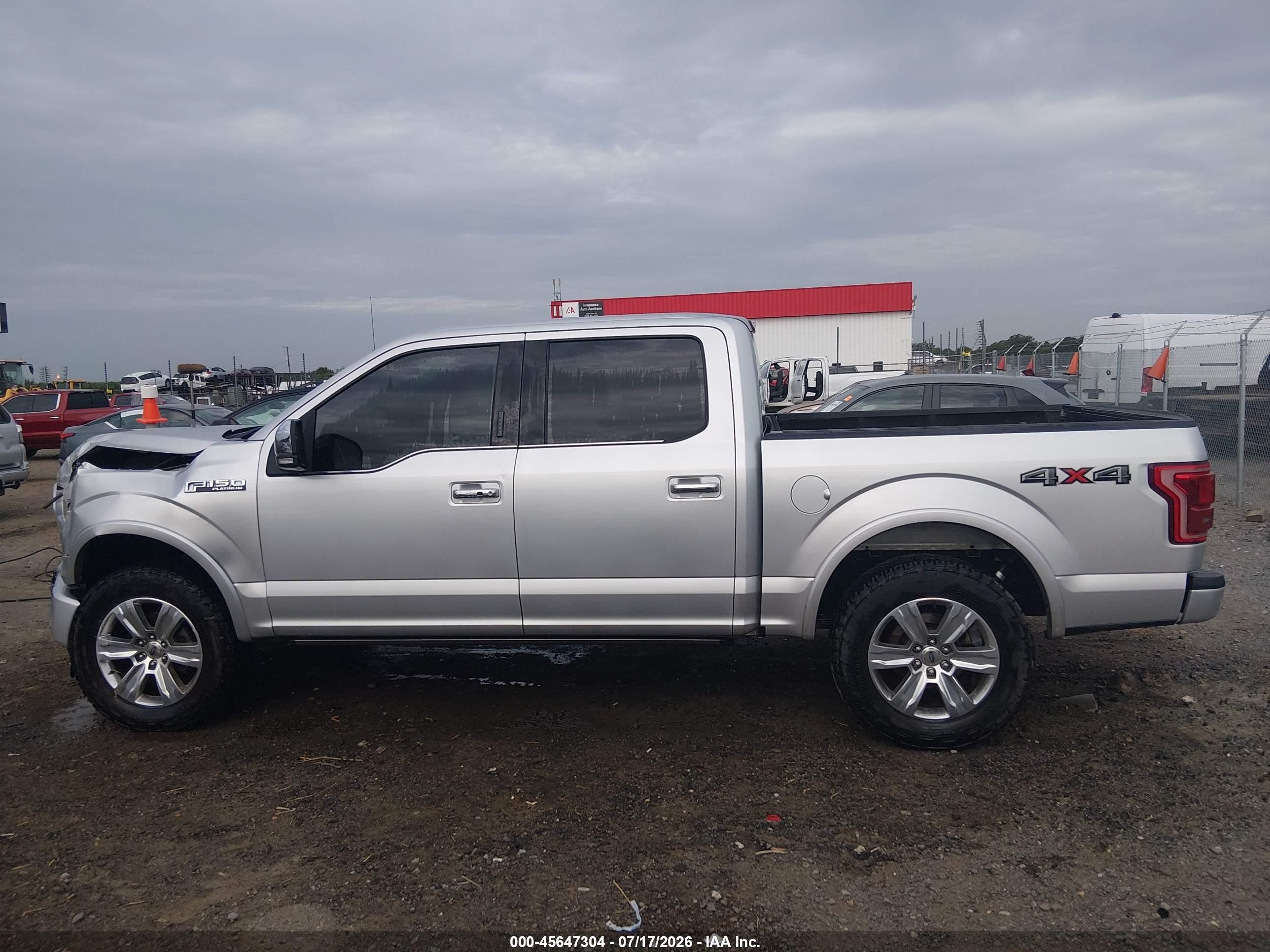 2015 Ford F-150 Platinum Серебряный vin: 1FTEW1EF6FFC86269