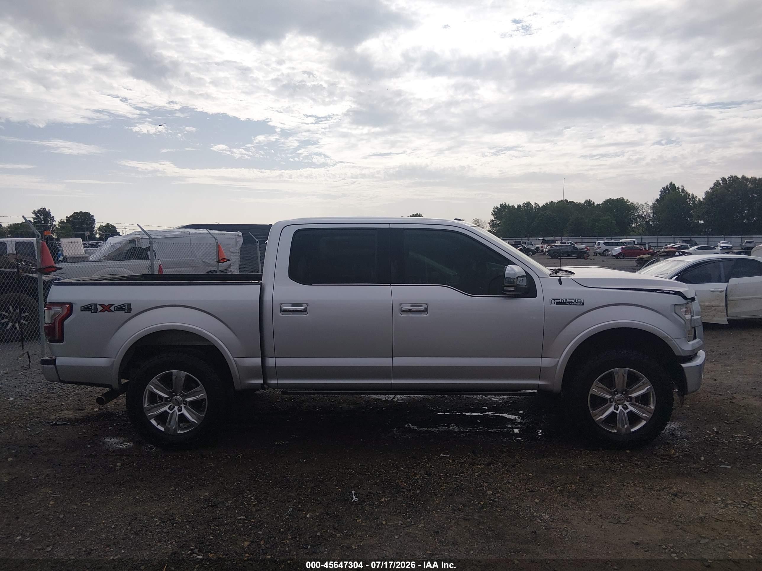 2015 Ford F-150 Platinum Серебряный vin: 1FTEW1EF6FFC86269
