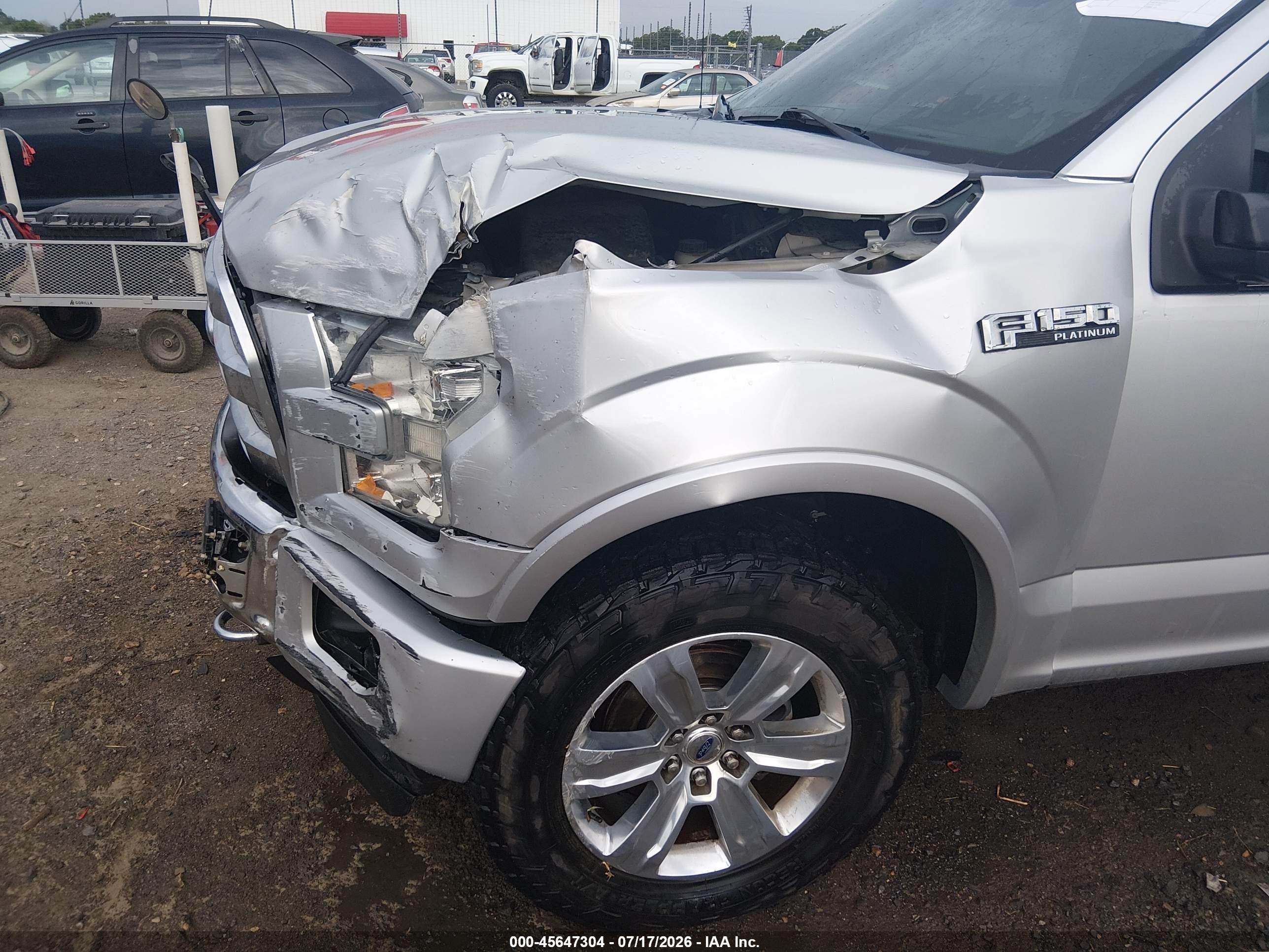 2015 Ford F-150 Platinum Серебряный vin: 1FTEW1EF6FFC86269