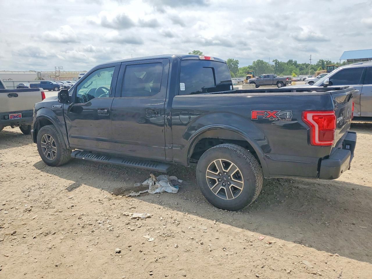 2015 Ford F150 Supercrew Black vin: 1FTEW1EF6FKD42170