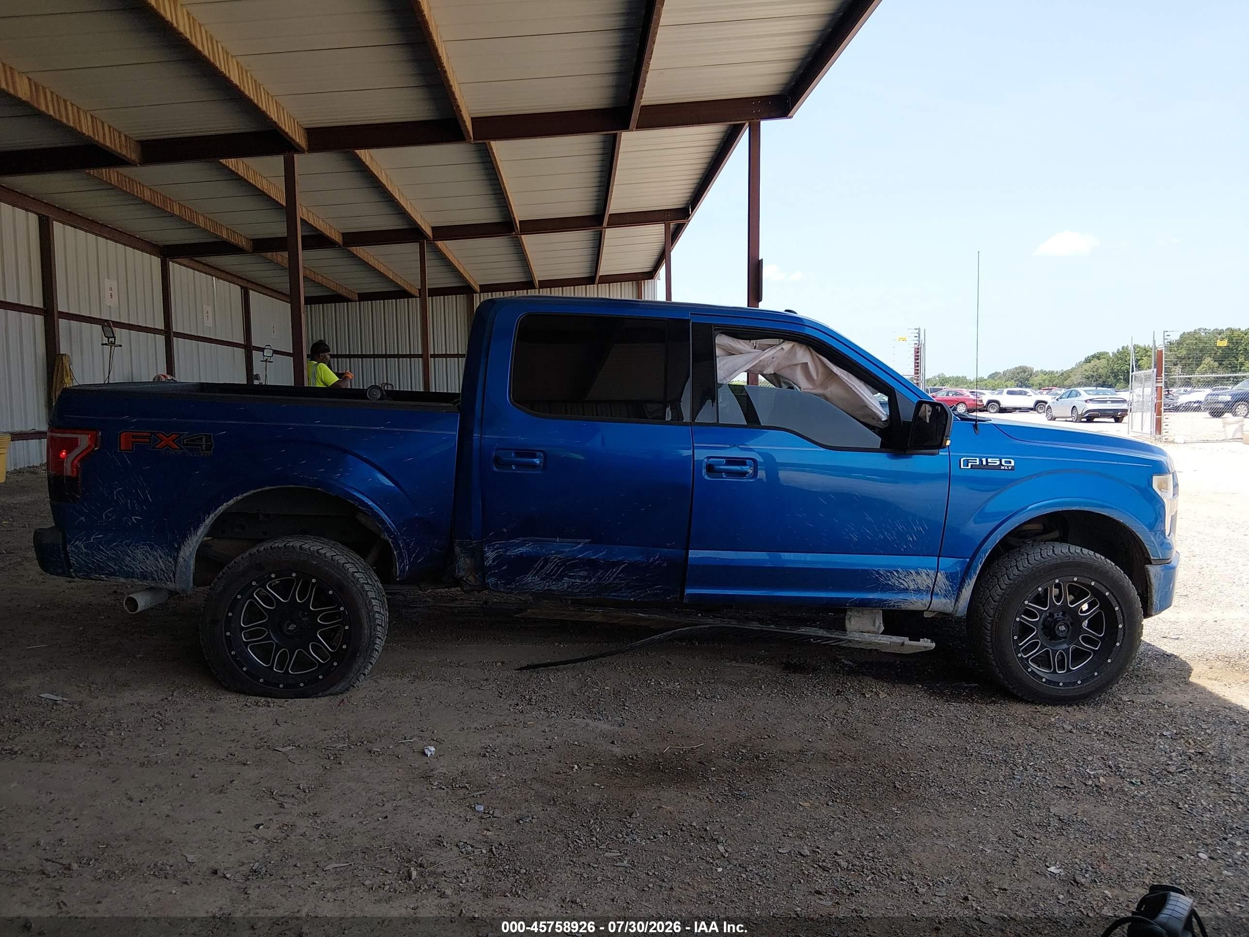 2015 Ford F-150 Xlt Blue vin: 1FTEW1EF6FKE33634