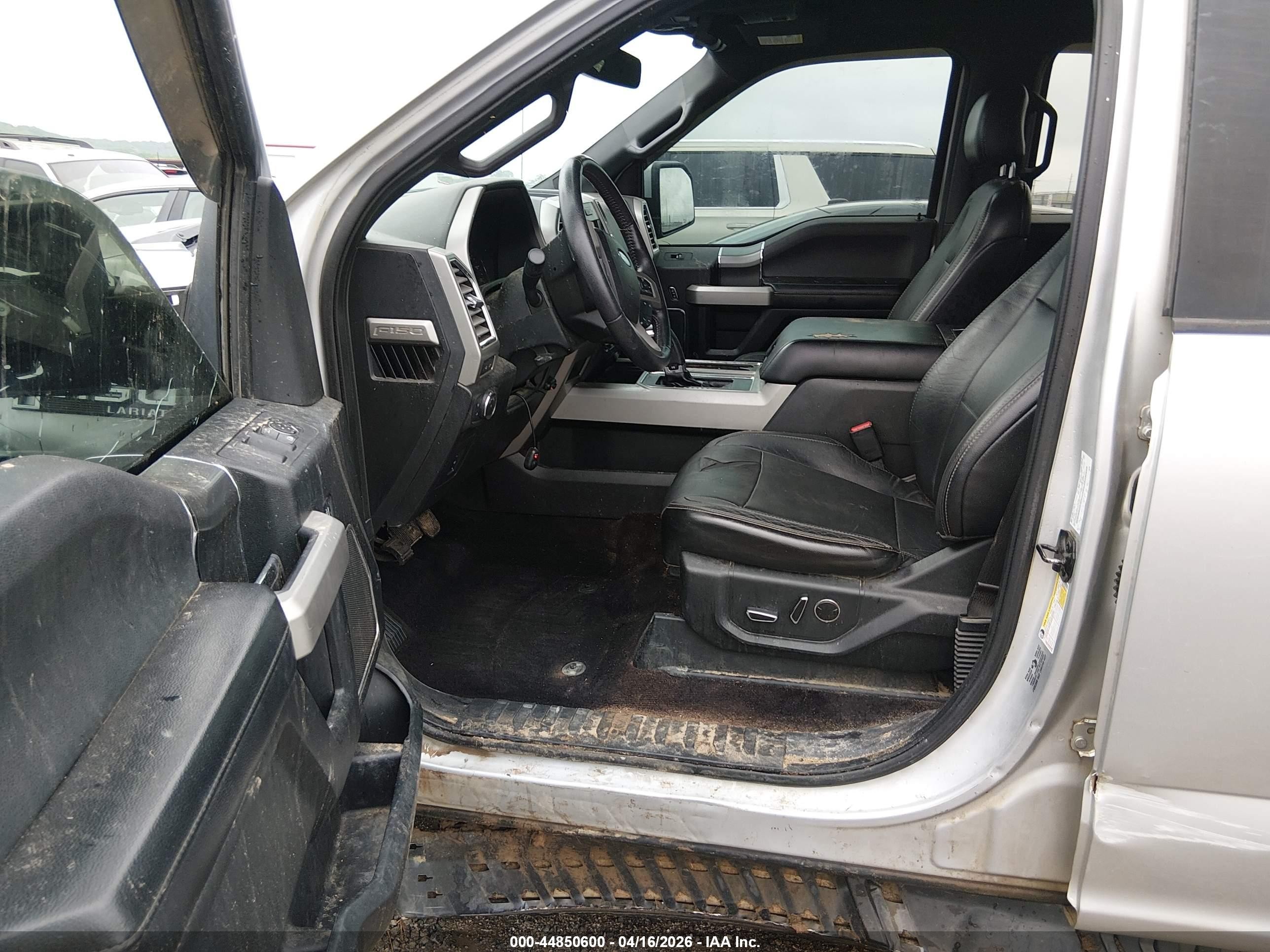2015 Ford F-150 Lariat Silver vin: 1FTEW1EF6FKE61028
