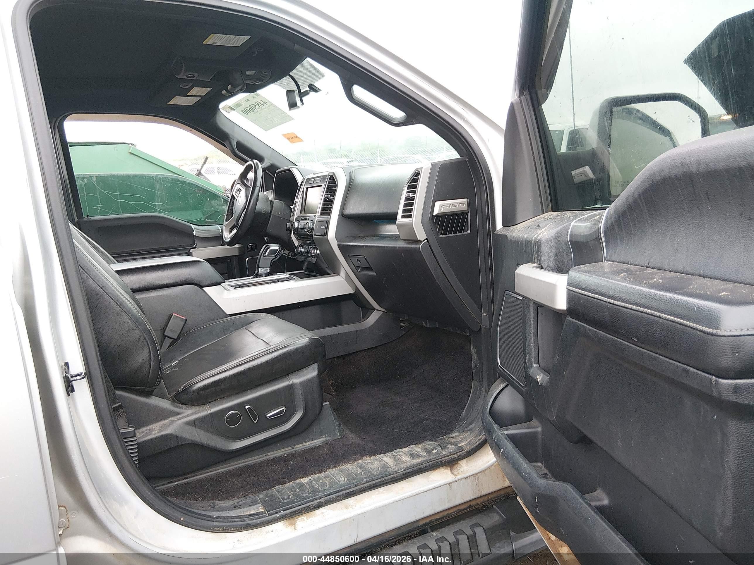2015 Ford F-150 Lariat Silver vin: 1FTEW1EF6FKE61028