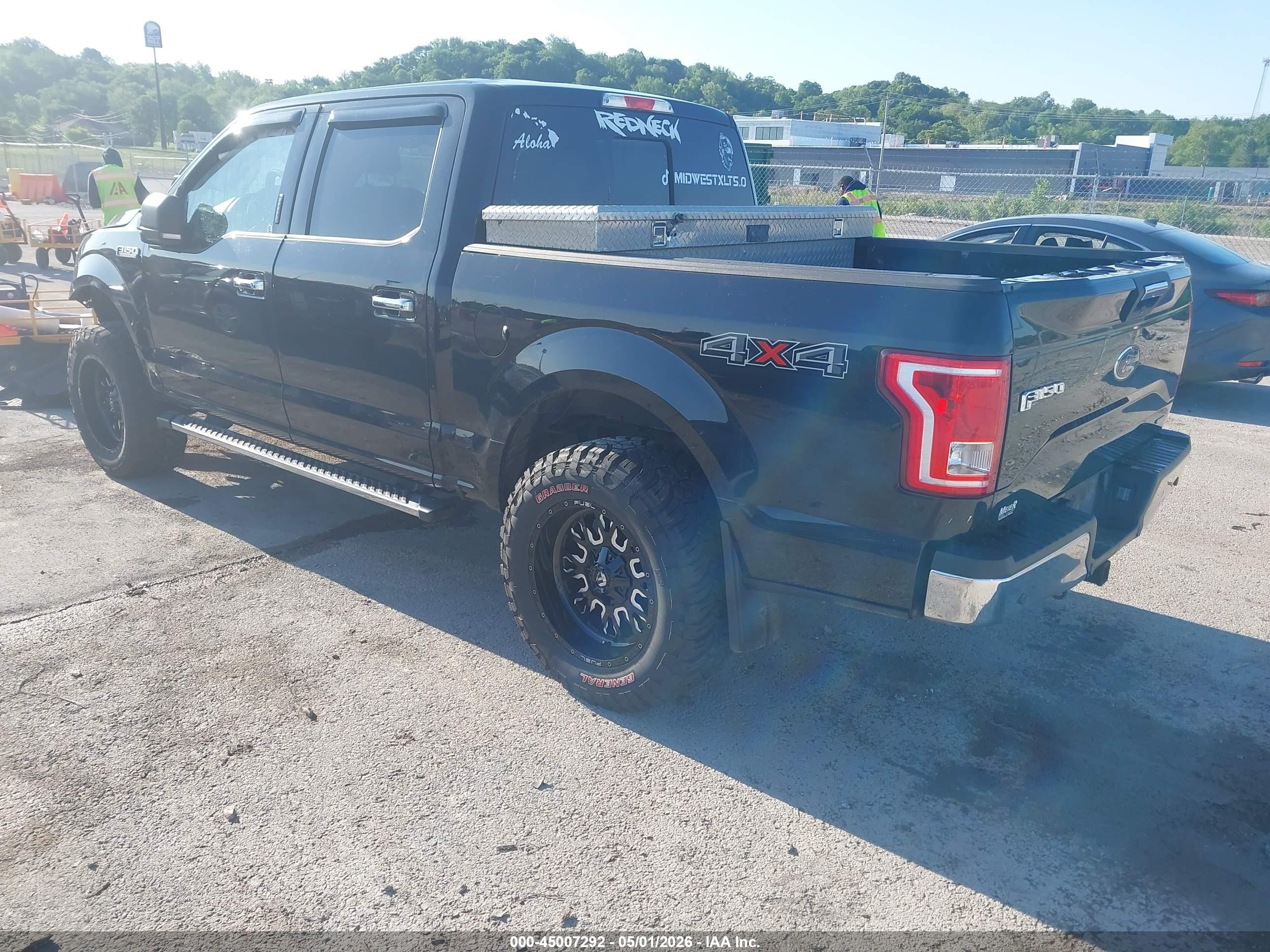 2015 Ford F-150 Xlt Black vin: 1FTEW1EF7FFA29556