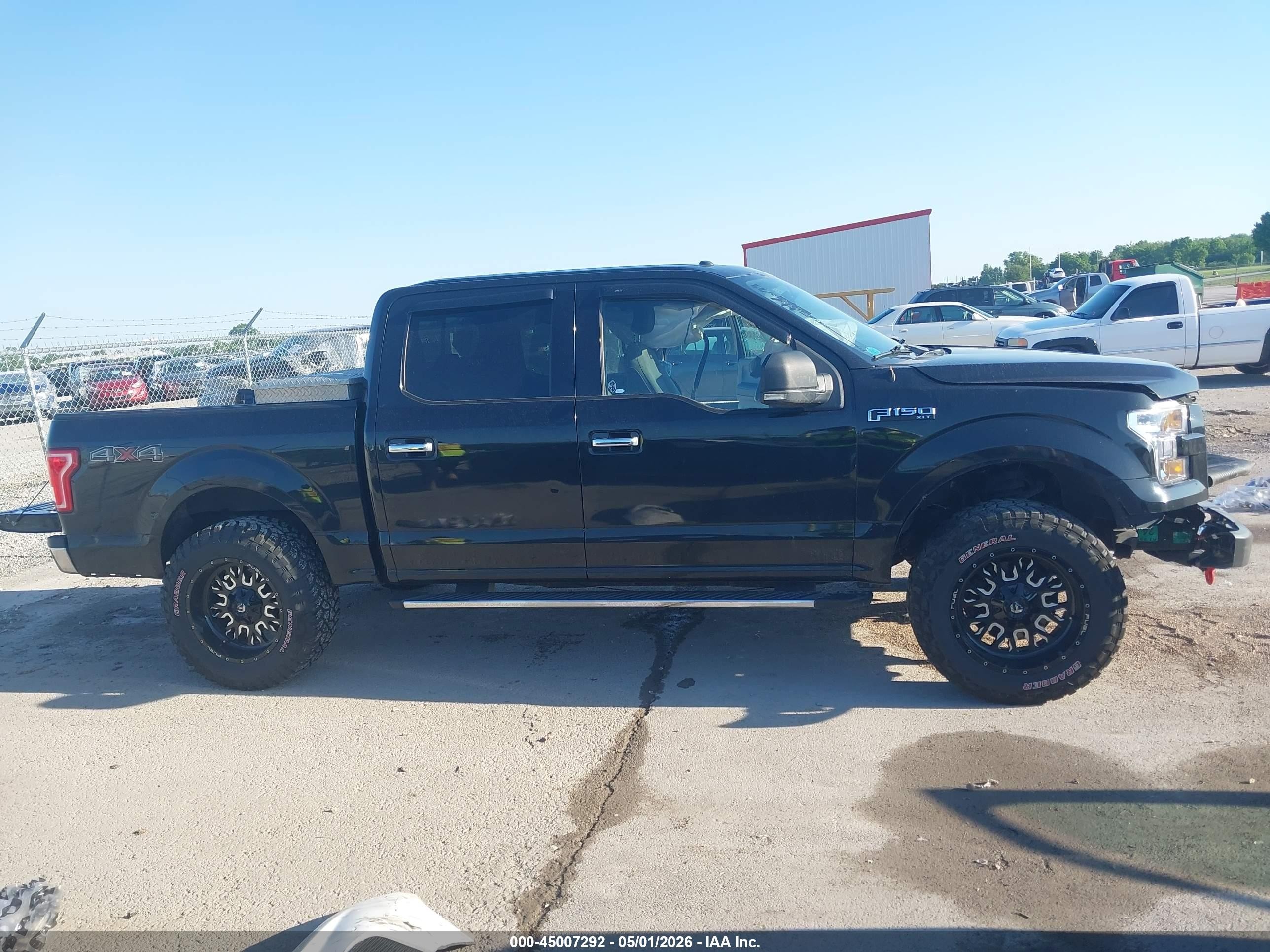 2015 Ford F-150 Xlt Black vin: 1FTEW1EF7FFA29556