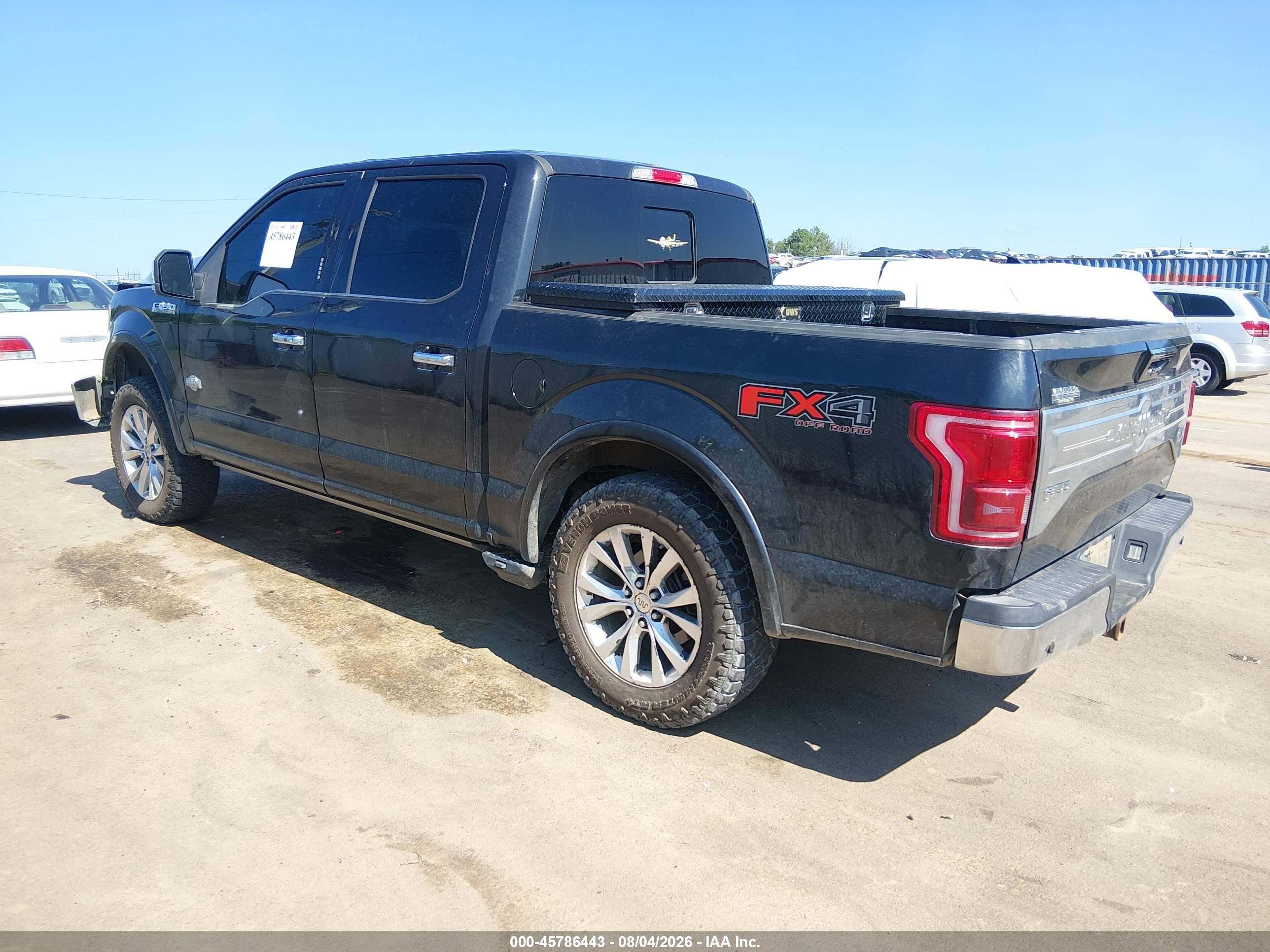 2015 Ford F-150 King Ranch Black vin: 1FTEW1EF7FFA32604