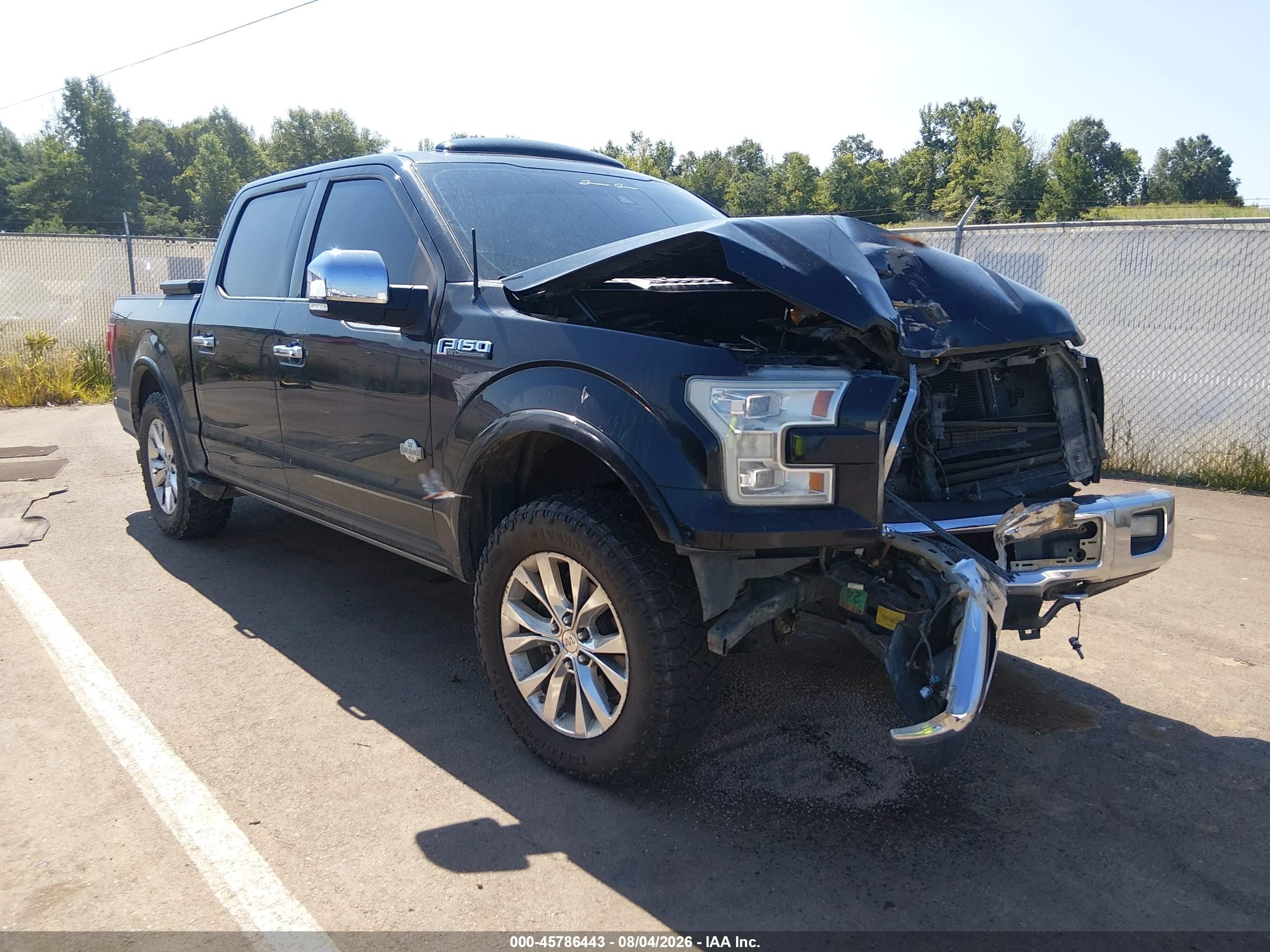 2015 Ford F-150 King Ranch Black vin: 1FTEW1EF7FFA32604