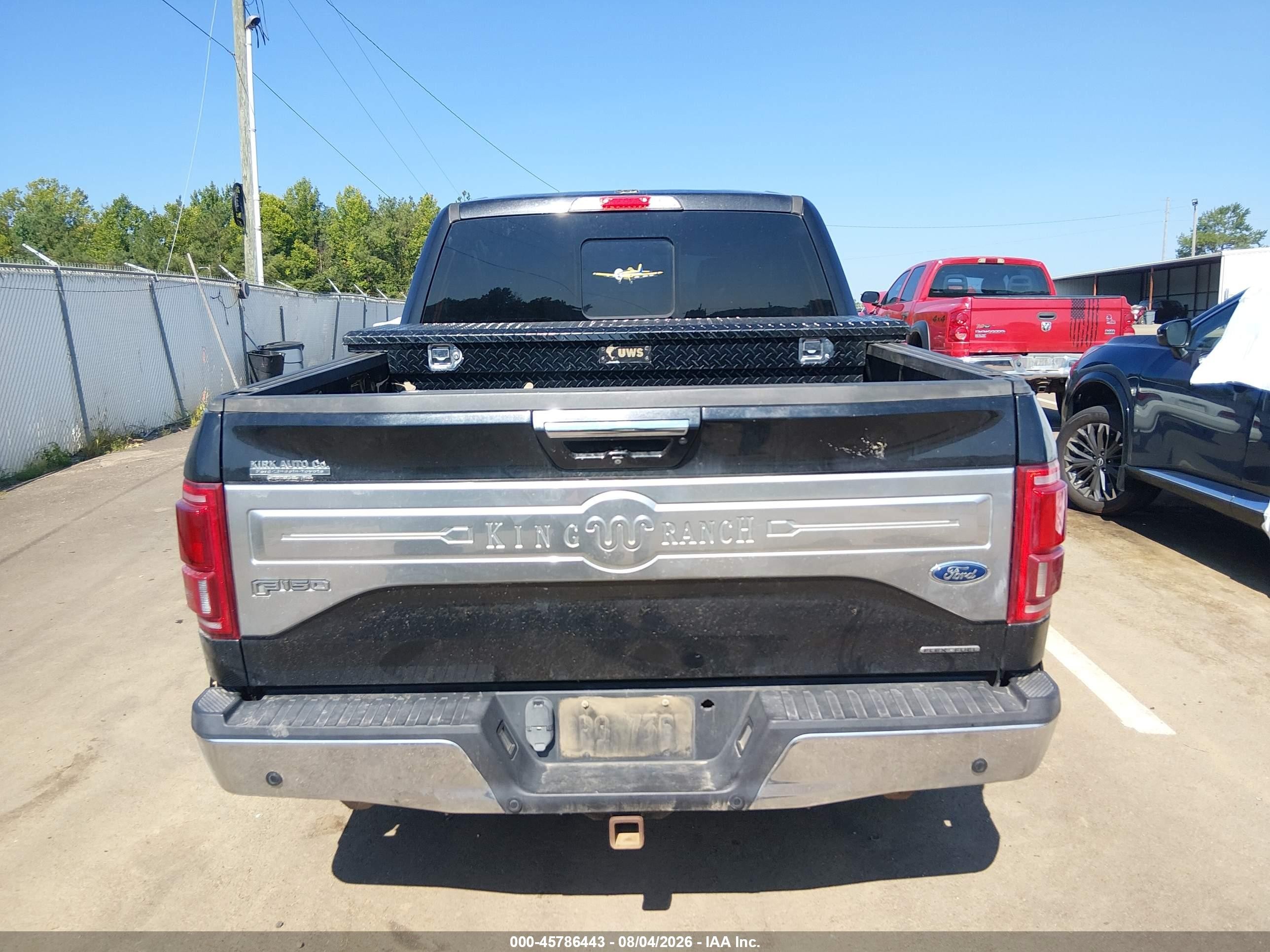 2015 Ford F-150 King Ranch Black vin: 1FTEW1EF7FFA32604