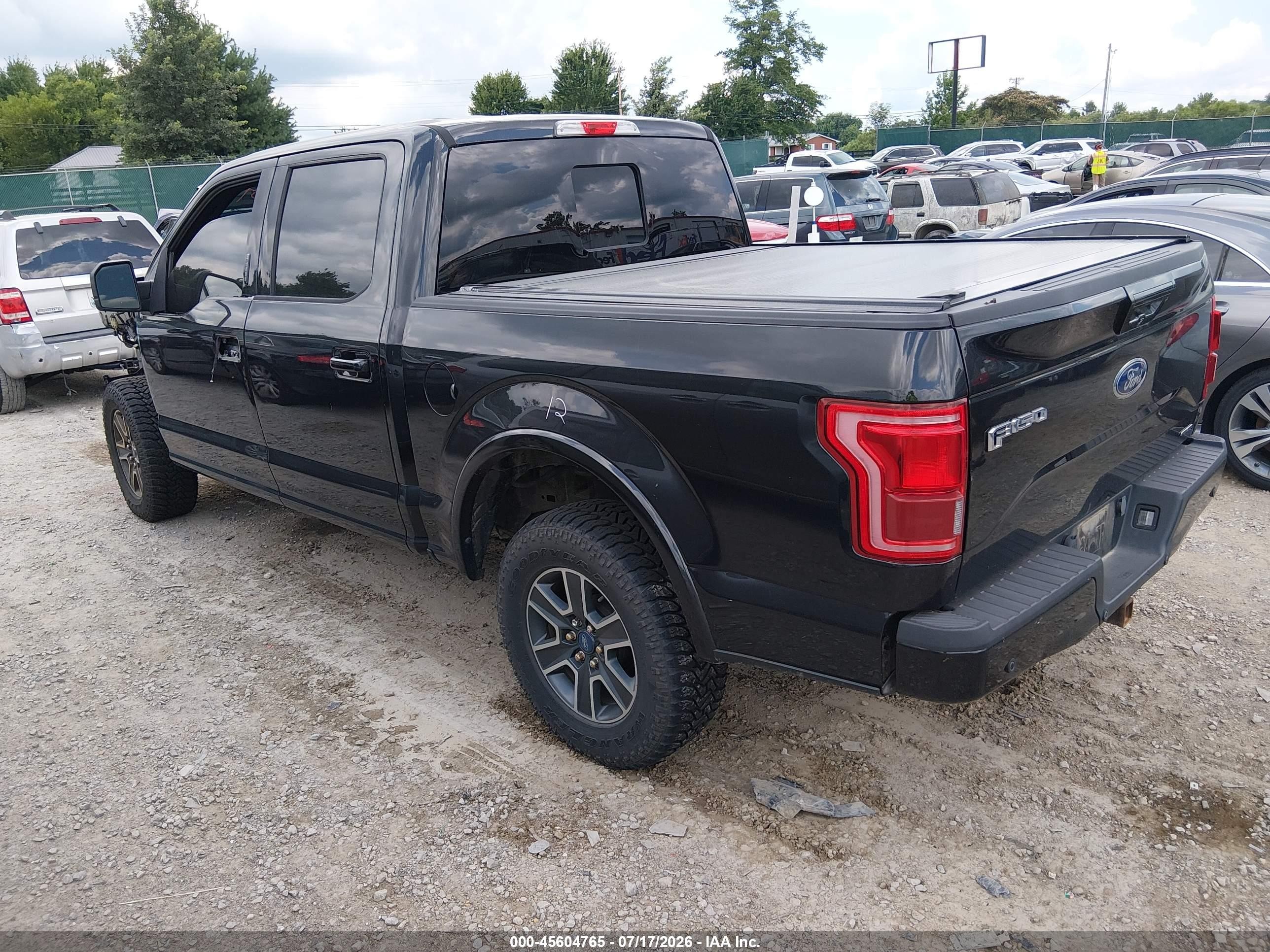 2015 Ford F-150 King Ranch/lariat/platinum/xl/xlt Black vin: 1FTEW1EF7FFB05924