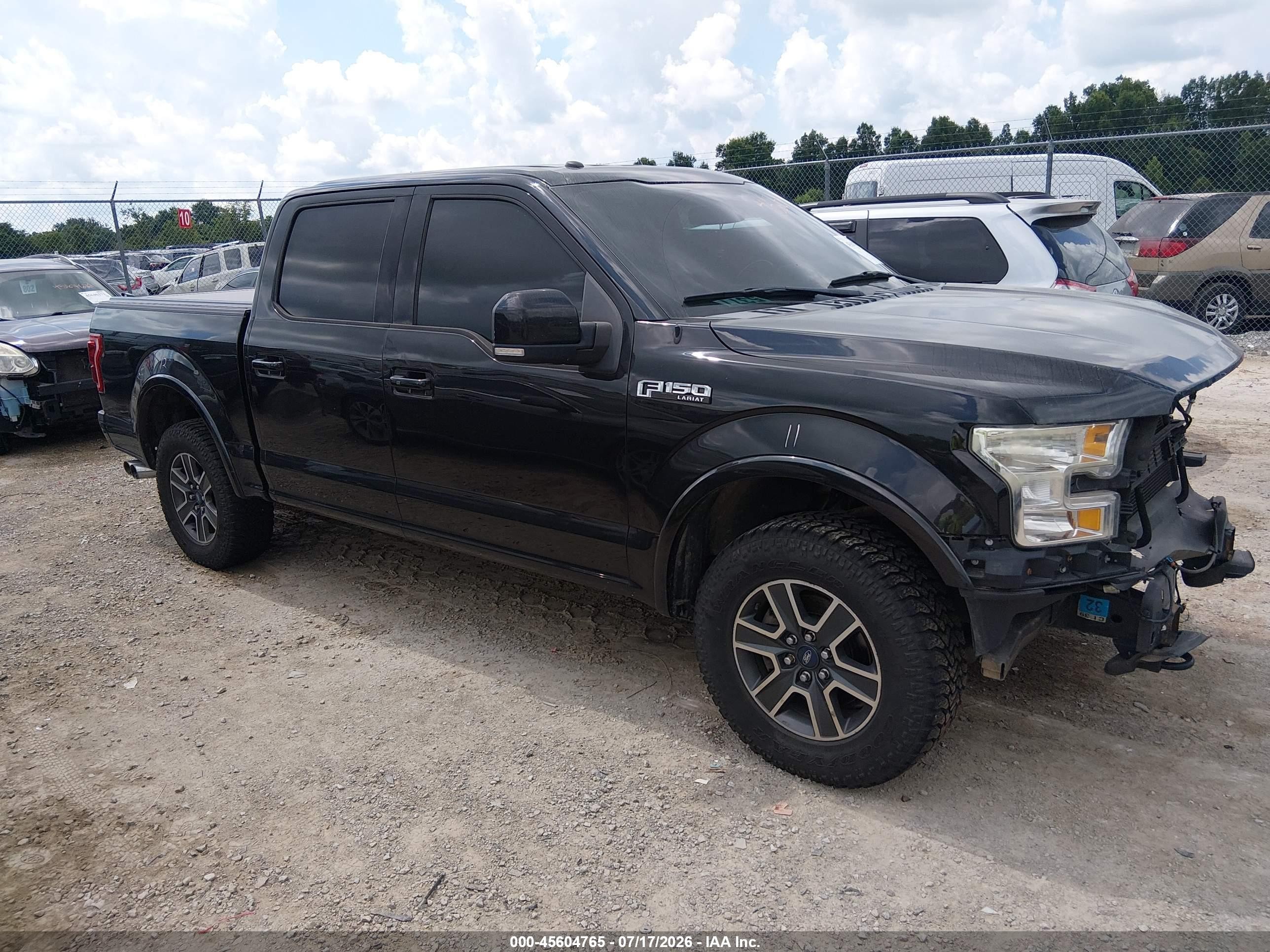 2015 Ford F-150 King Ranch/lariat/platinum/xl/xlt Black vin: 1FTEW1EF7FFB05924