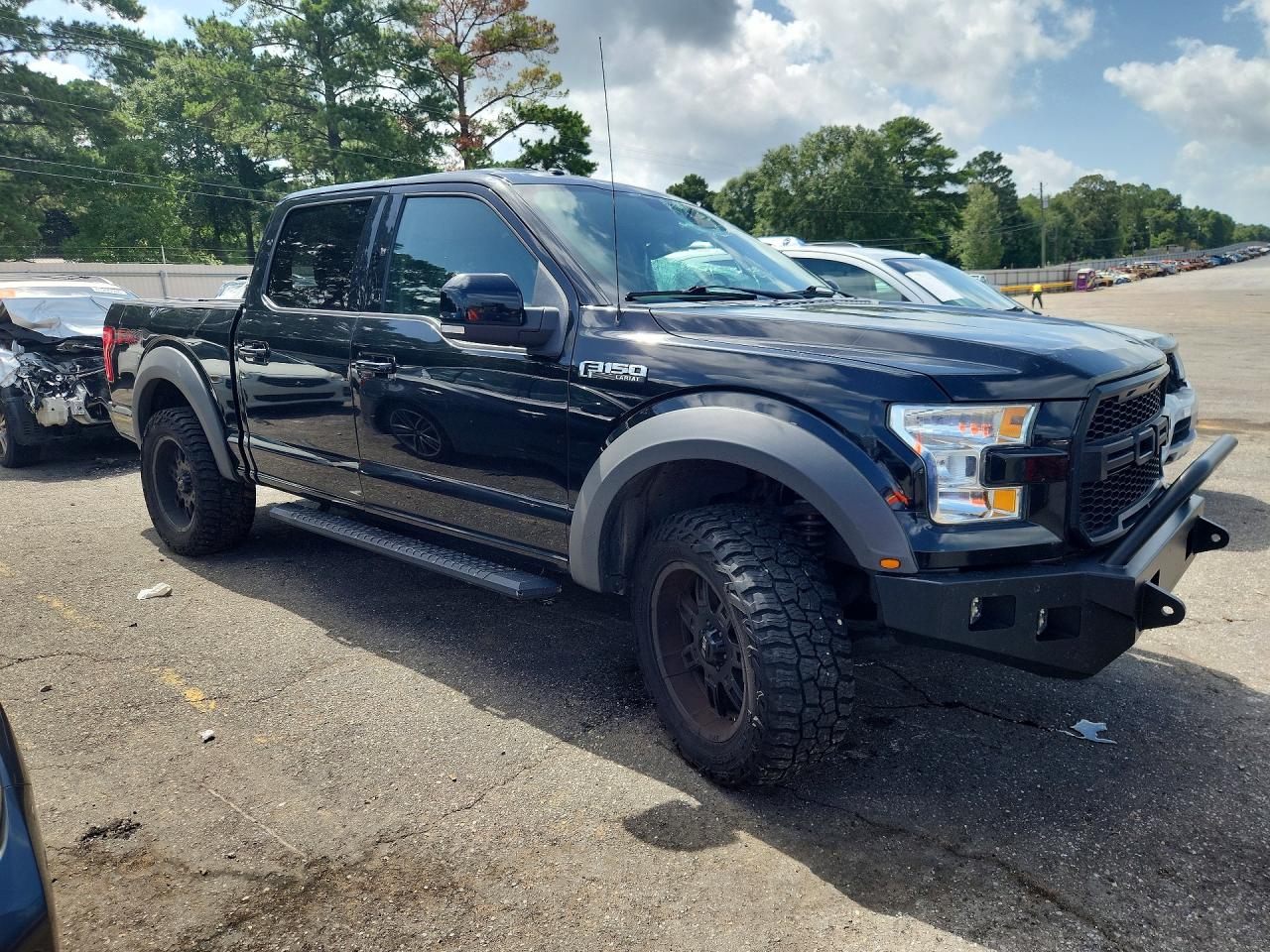 2015 Ford F150 Supercrew Черный vin: 1FTEW1EF7FFB10427