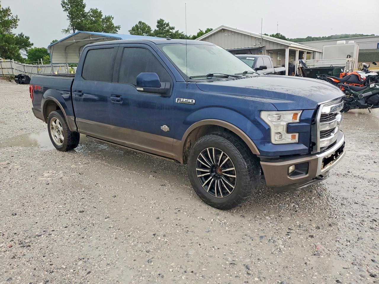 2015 Ford F150 Supercrew Blue vin: 1FTEW1EF7FFB47834