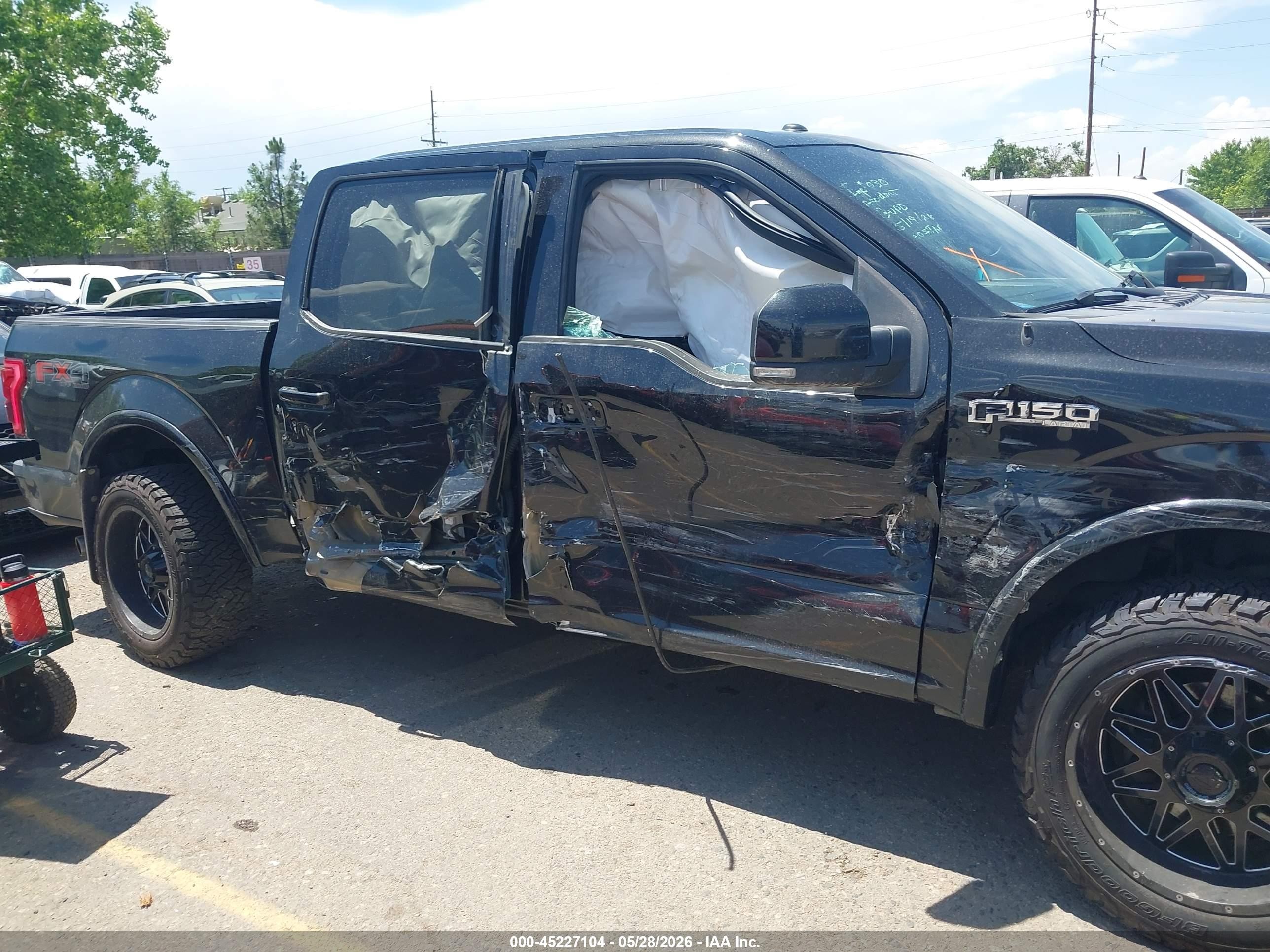 2015 Ford F-150 Lariat Black vin: 1FTEW1EF7FFB72622