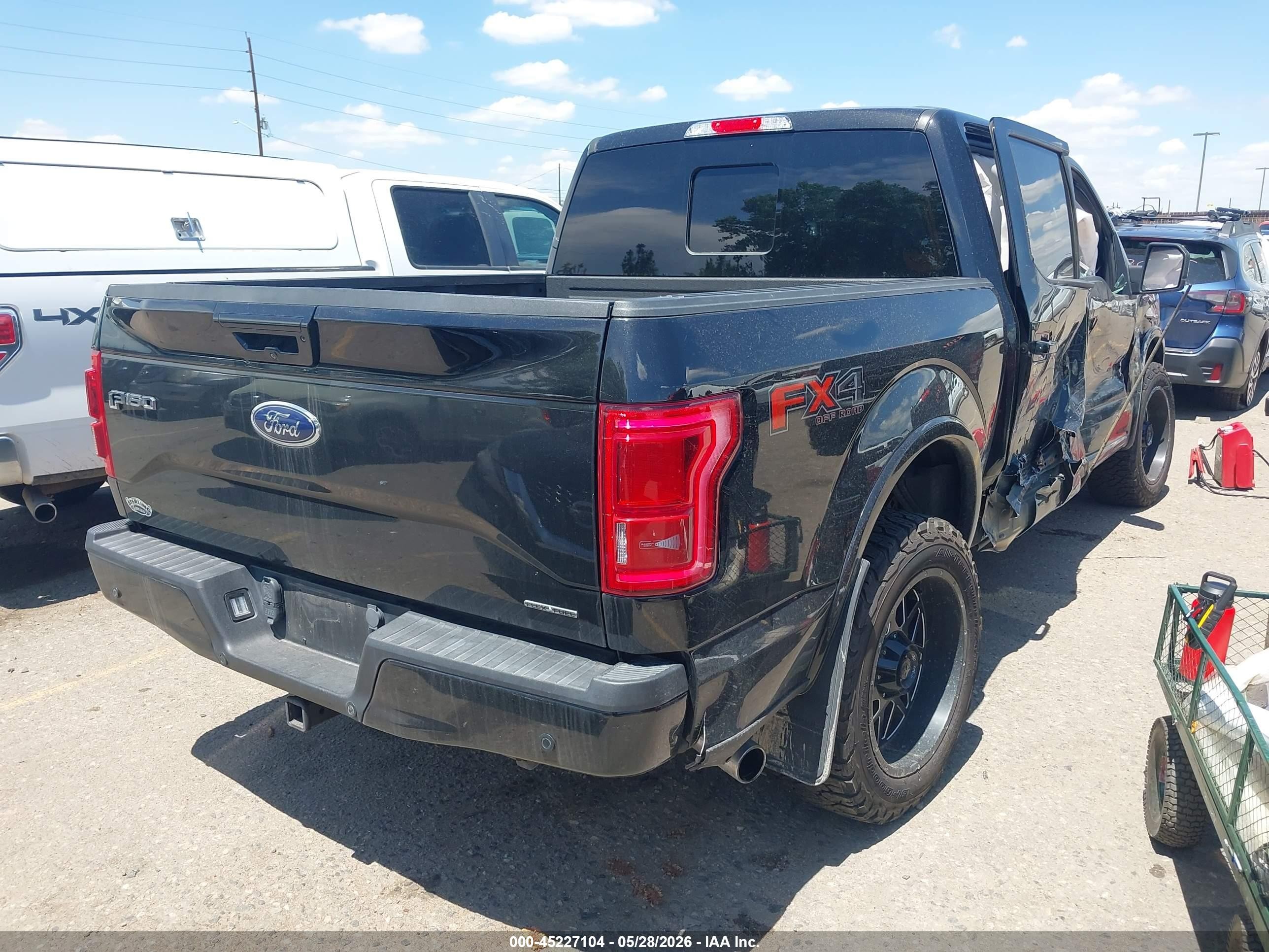 2015 Ford F-150 Lariat Black vin: 1FTEW1EF7FFB72622