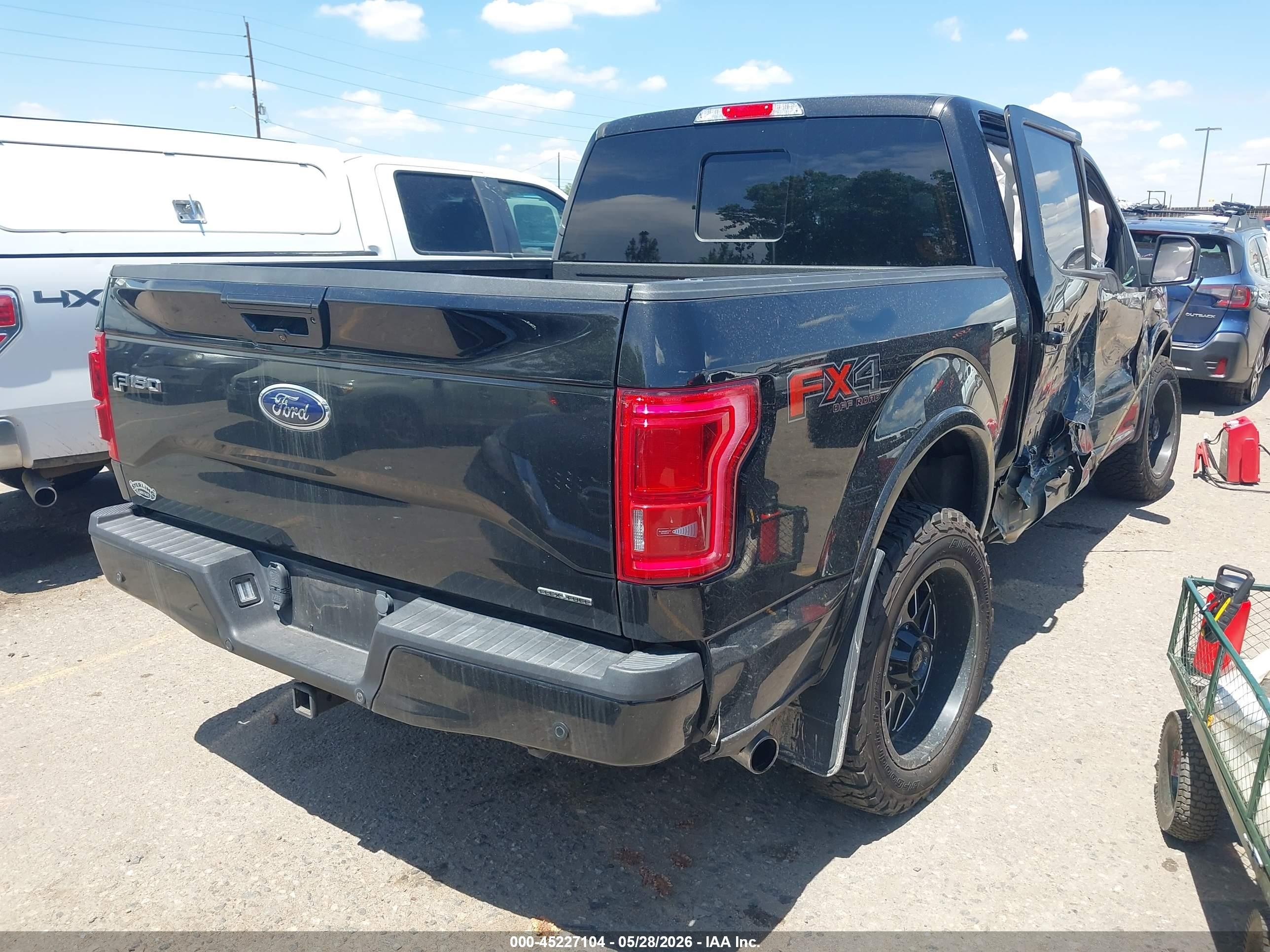 2015 Ford F-150 Lariat Black vin: 1FTEW1EF7FFB72622