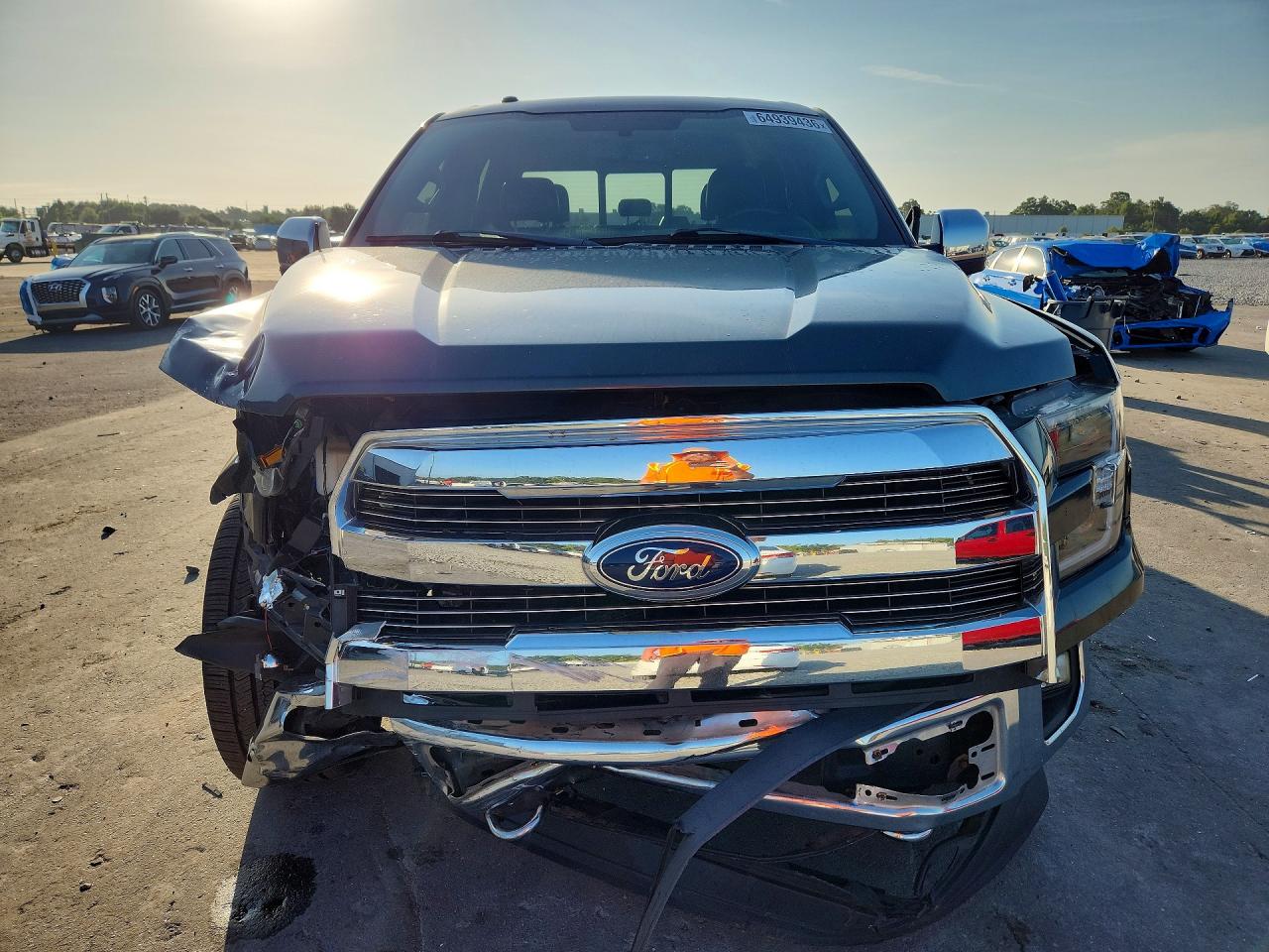 2015 Ford F150 Supercrew Gray vin: 1FTEW1EF7FFC47576