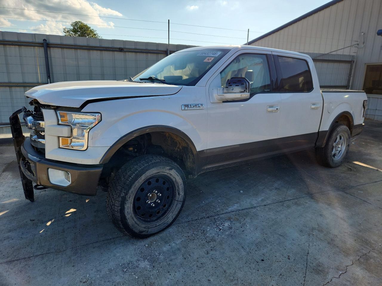 2015 Ford F150 Supercrew White vin: 1FTEW1EF7FKD03992
